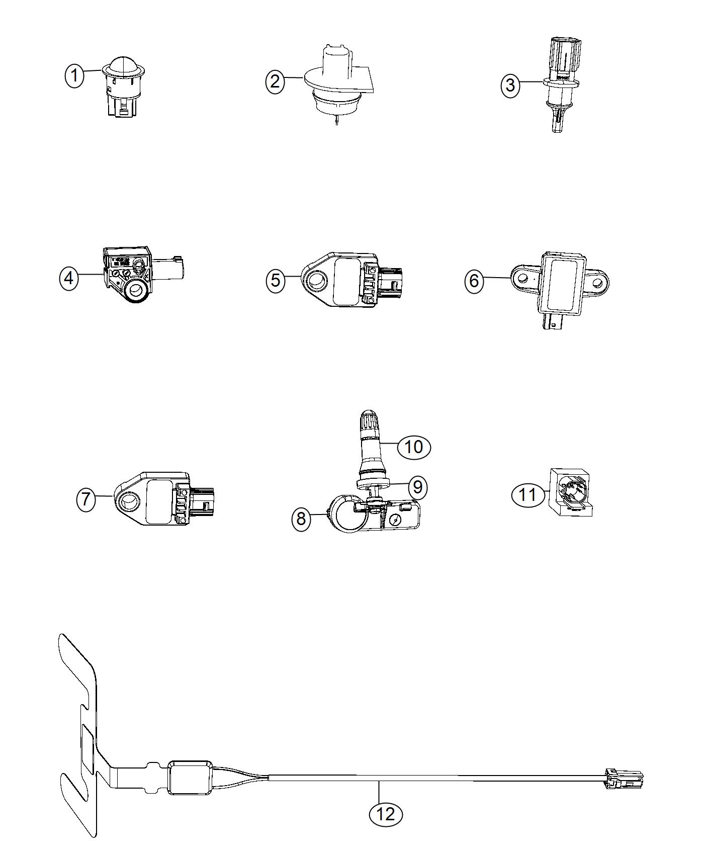 Diagram Sensors, Body. for your Dodge Journey  