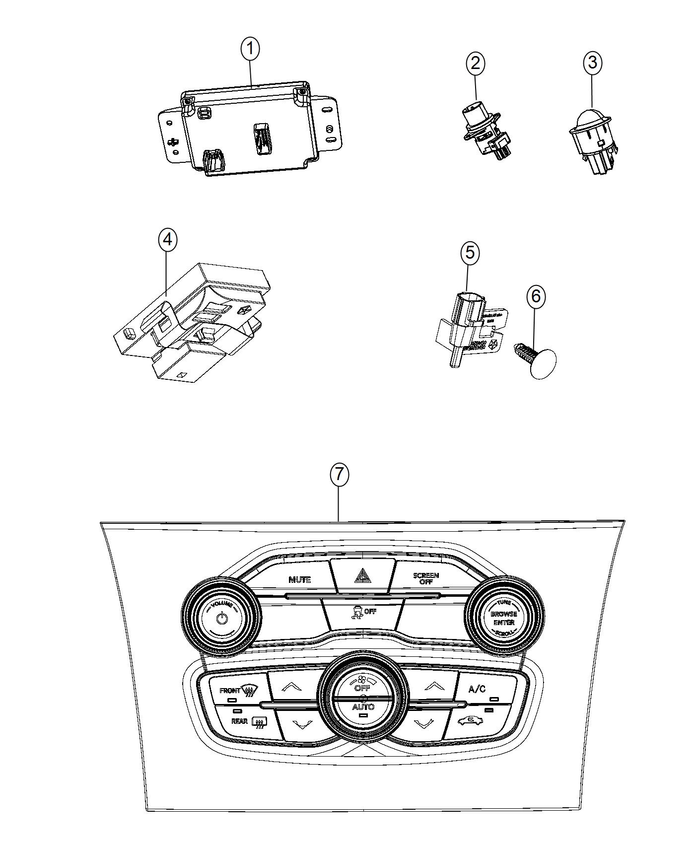 Diagram A/C And Heater Controls. for your Chrysler 300  