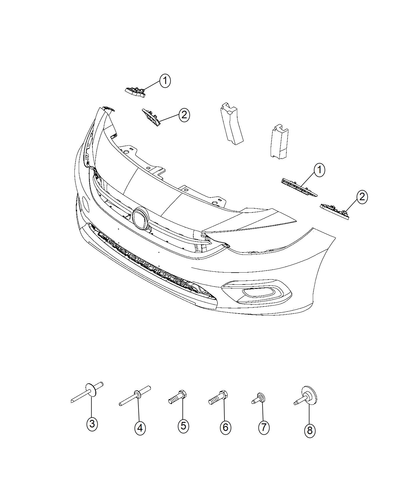 Diagram Fascia Attaching. for your 2015 Dodge Durango   