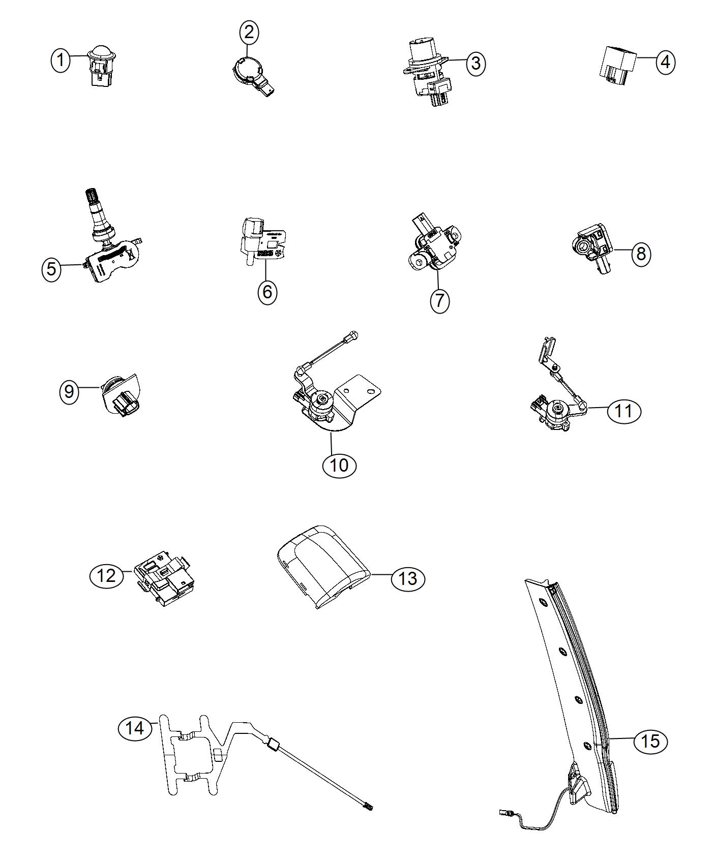 Diagram Sensors, Body. for your 2004 Ram 2500   