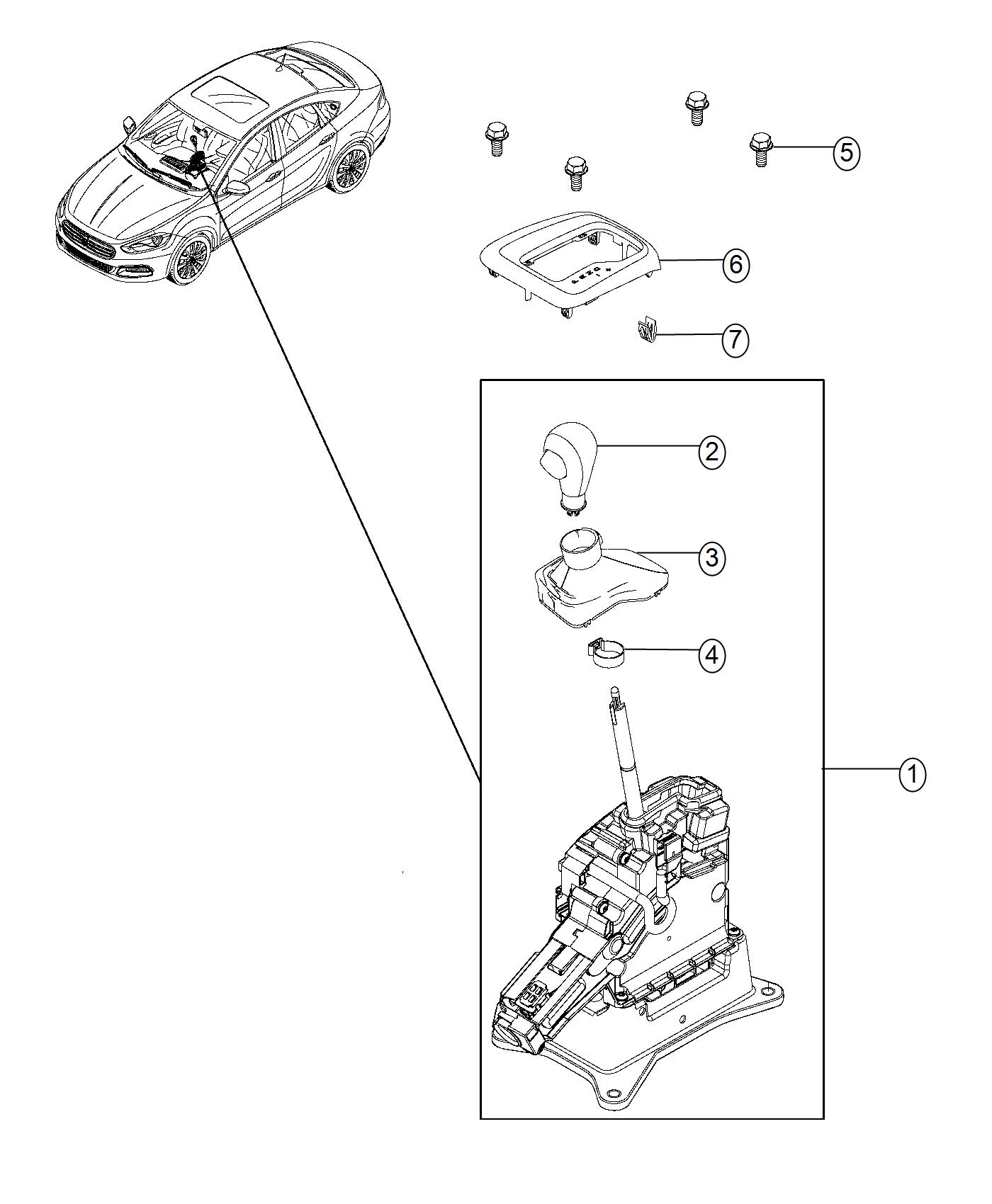 Diagram Gearshift Controls. for your Dodge