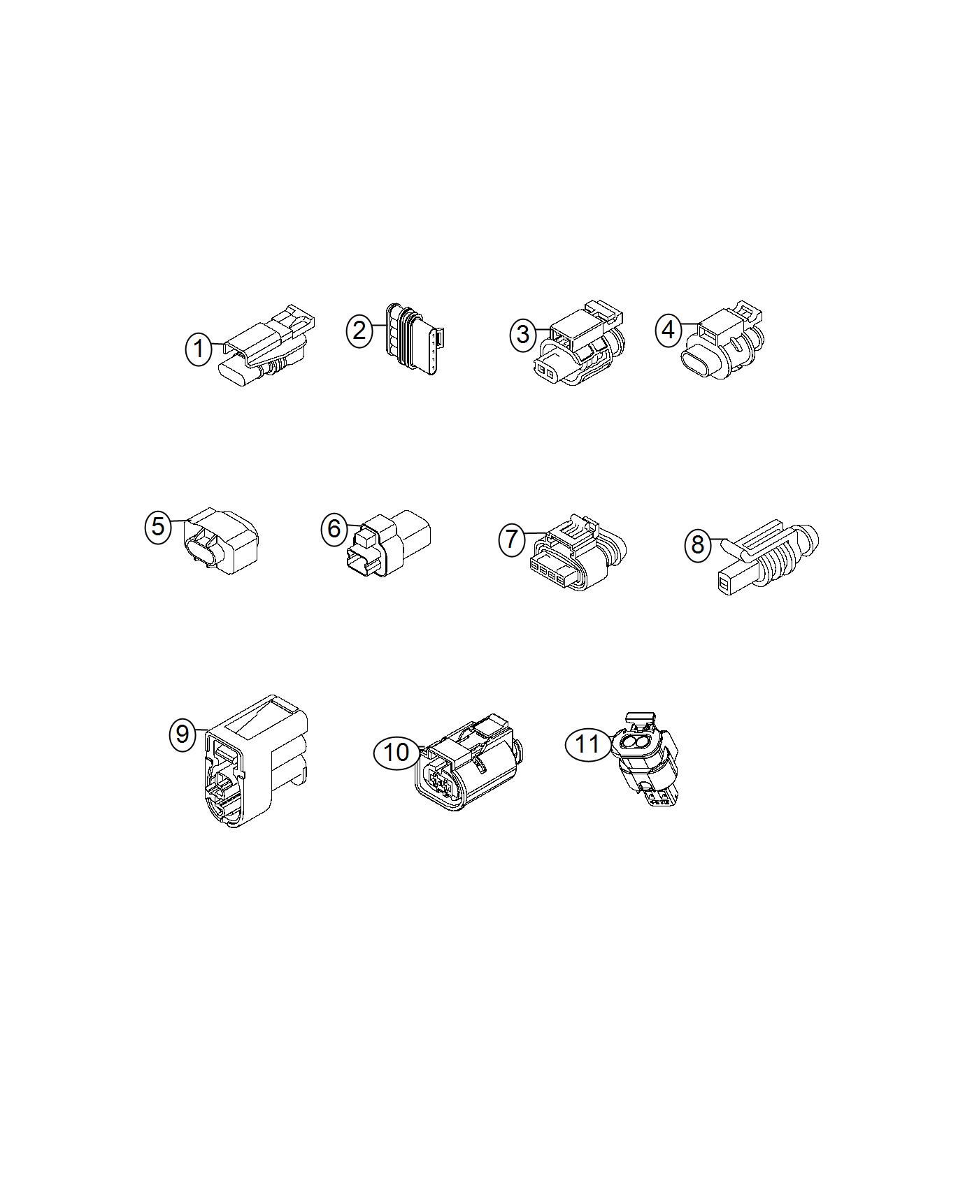 Diagram Connectors, Engine Electrical. for your Fiat