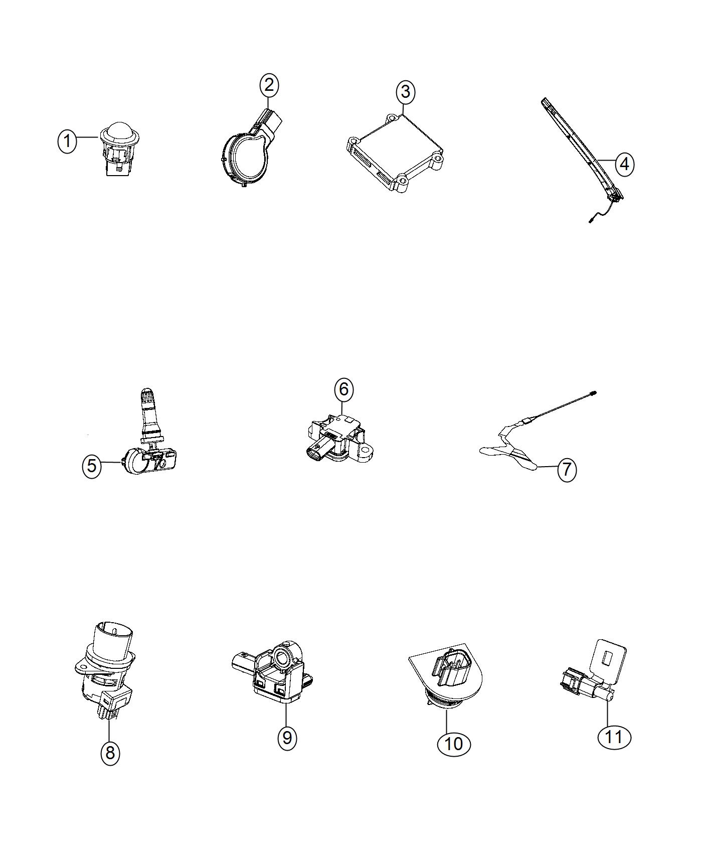 Diagram Sensors, Body. for your 2001 Chrysler 300   