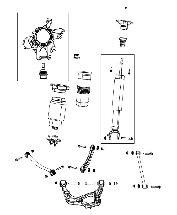 Diagram Suspension, Rear. for your Jeep