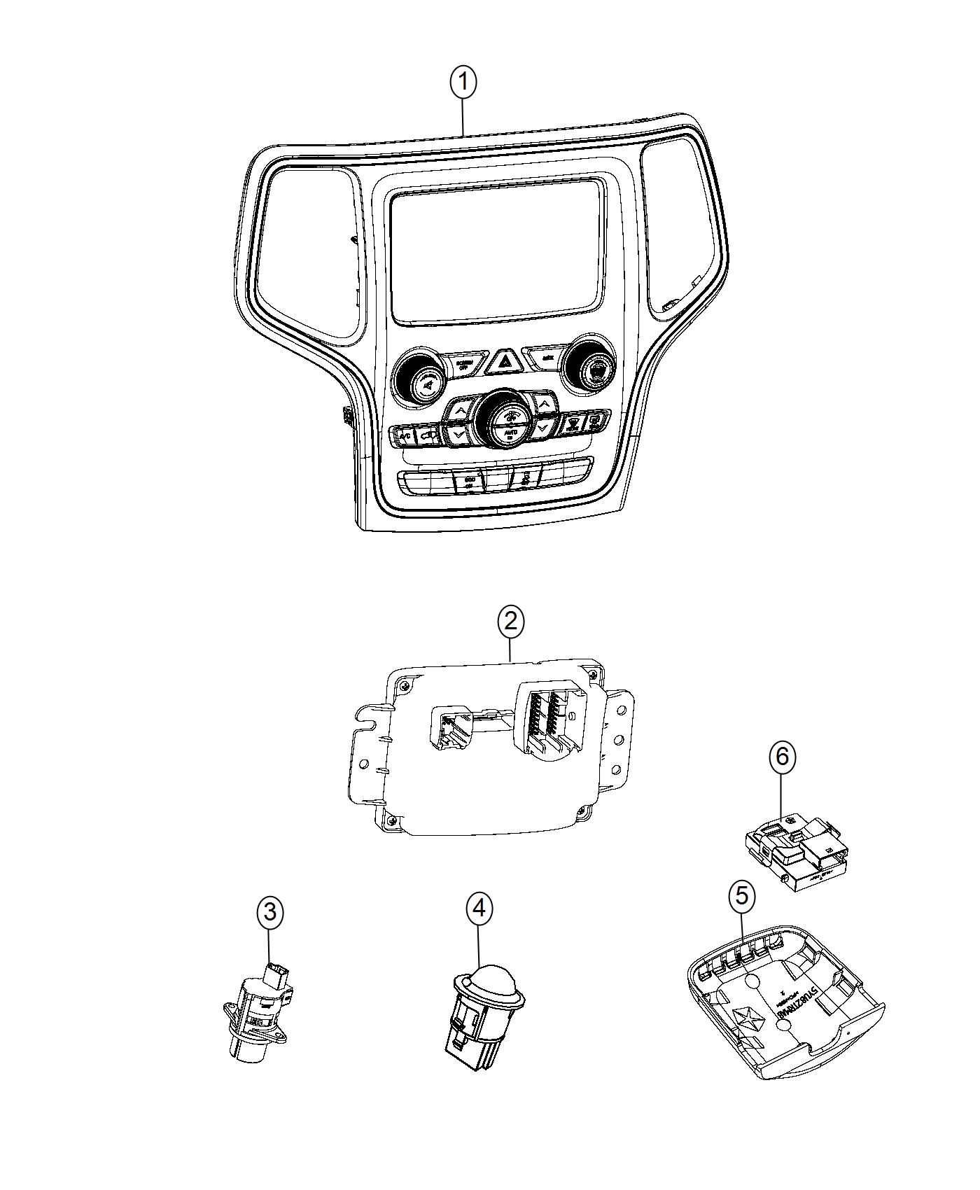 Diagram A/C And Heater Controls. for your 2001 Chrysler 300   