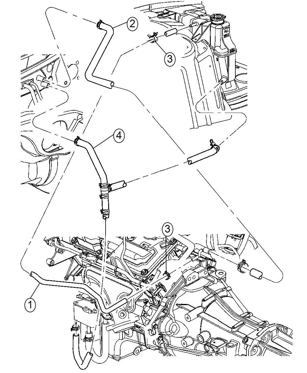 Diagram Heater Plumbing. for your 2013 Dodge Grand Caravan   