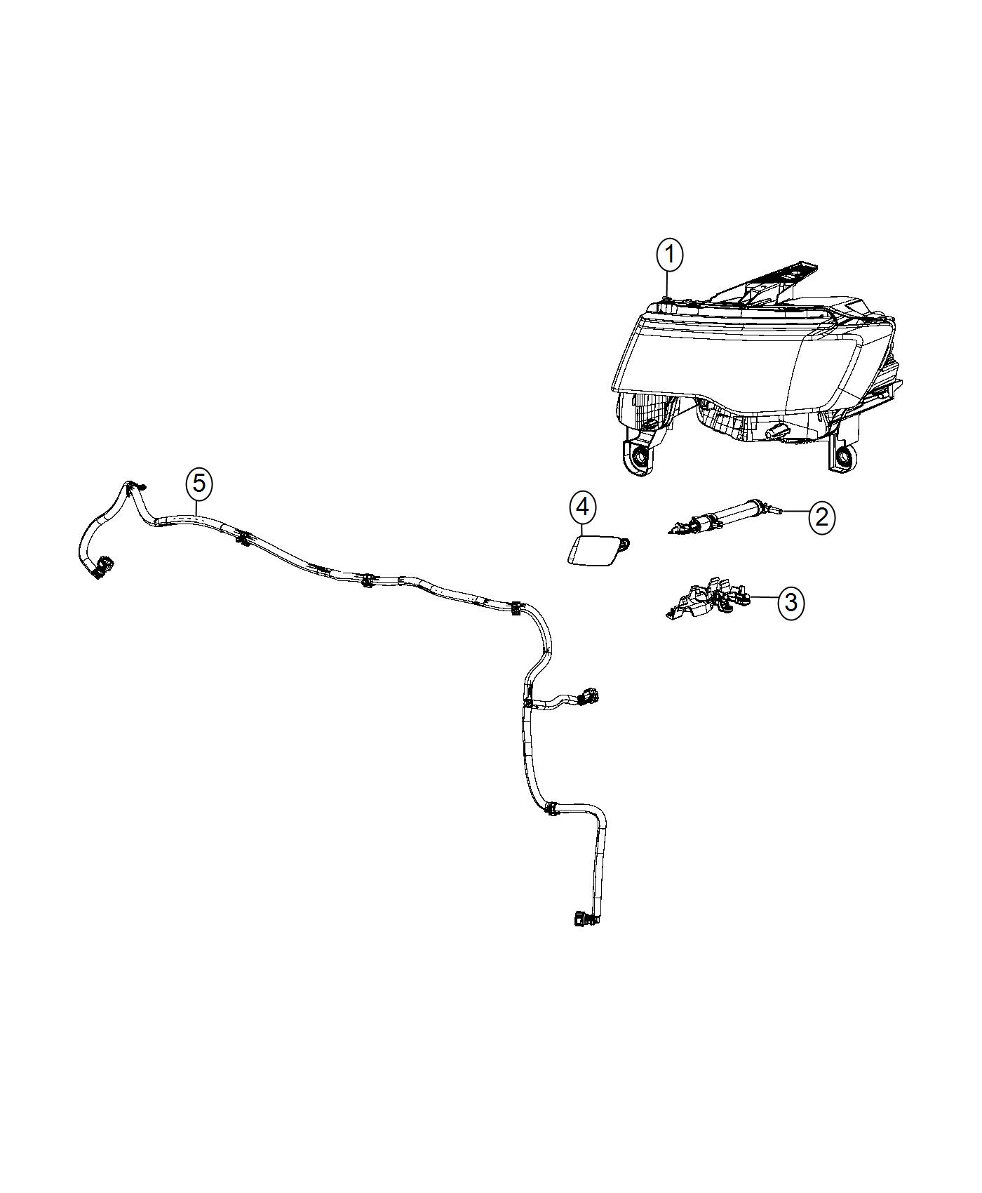 Diagram Headlamp Washer System. for your Jeep