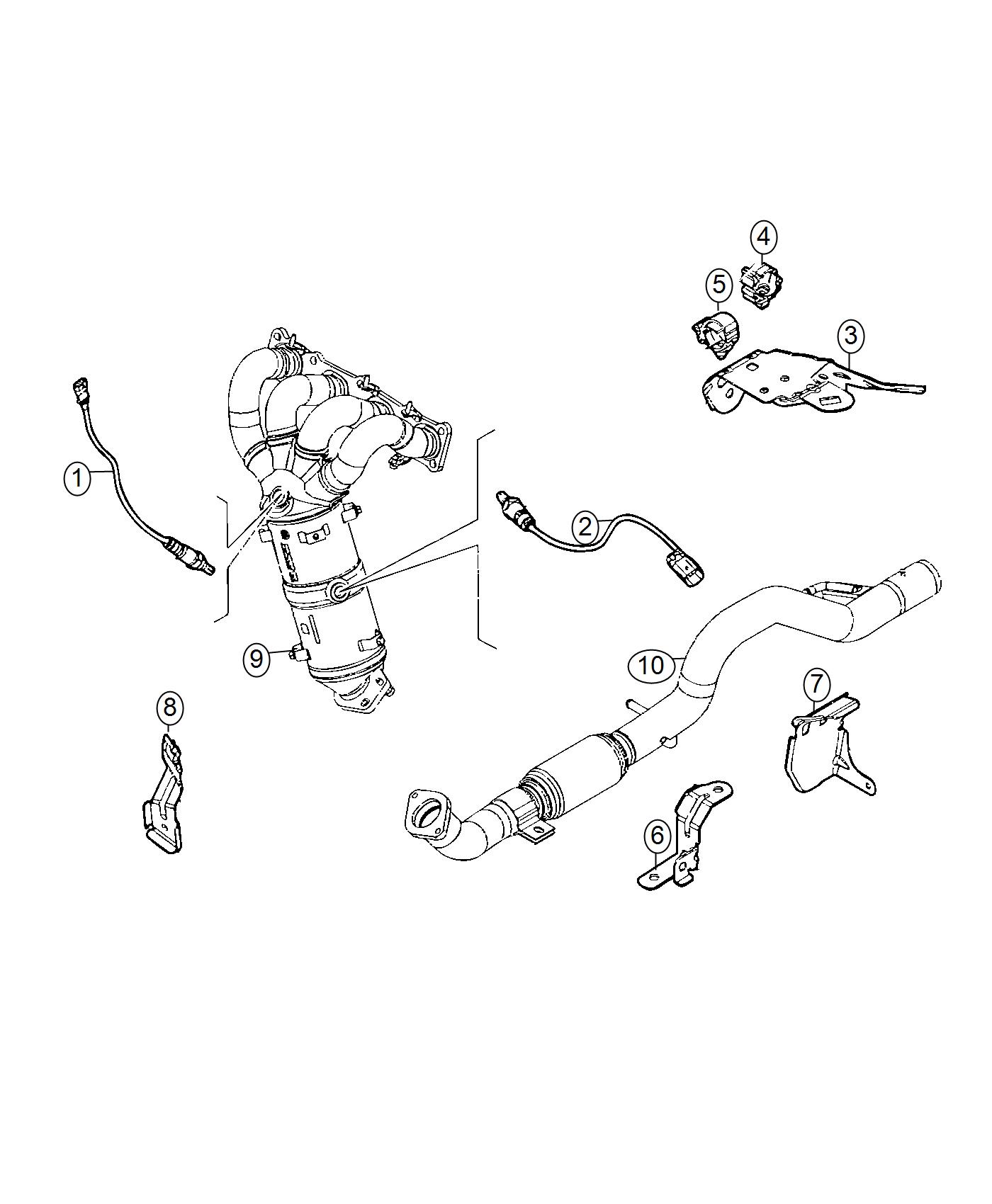 Diagram Sensor, Oxygen. for your Fiat 500X  