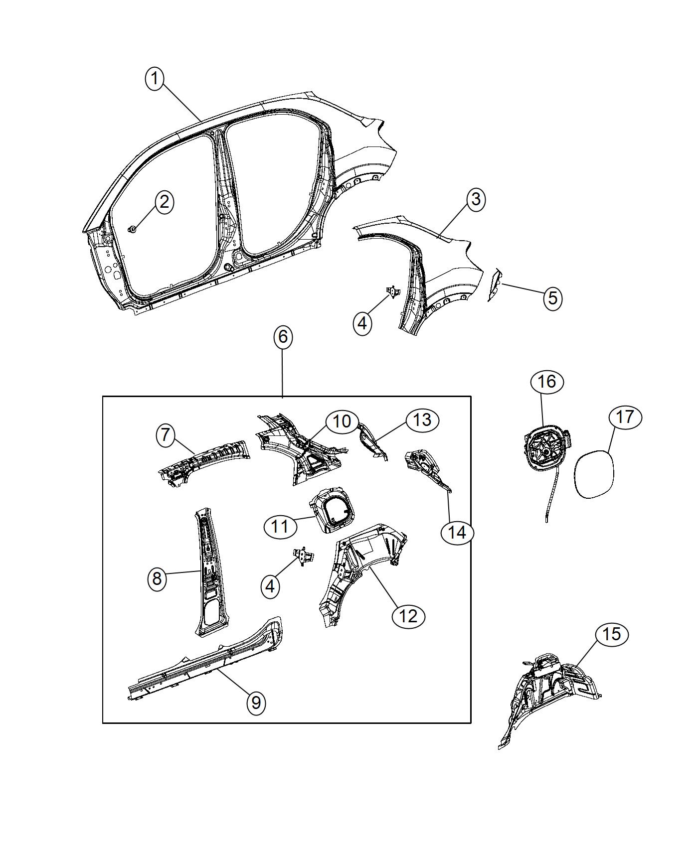 Quarter Panel. Diagram