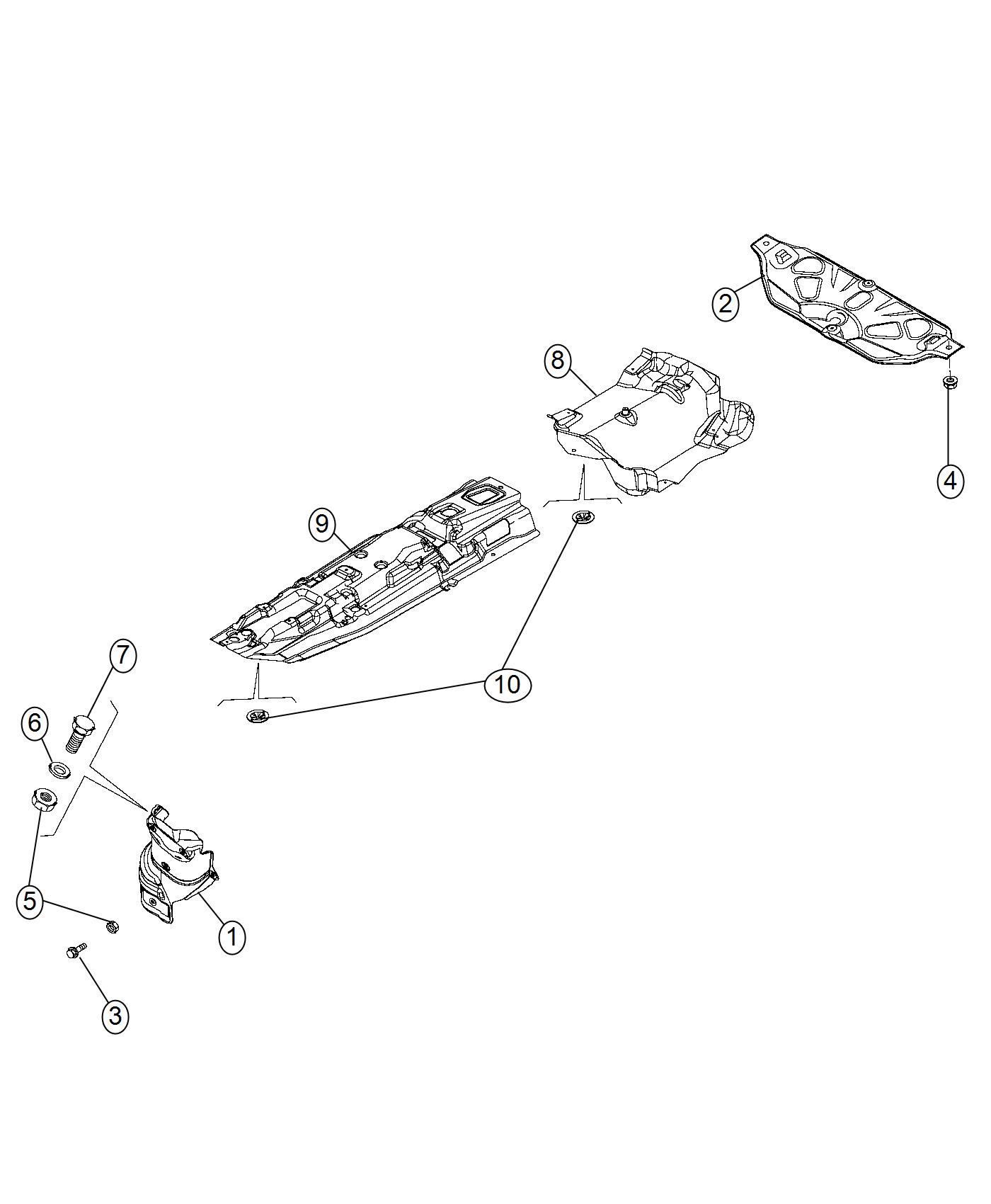 Exhaust Heat Shield. Diagram