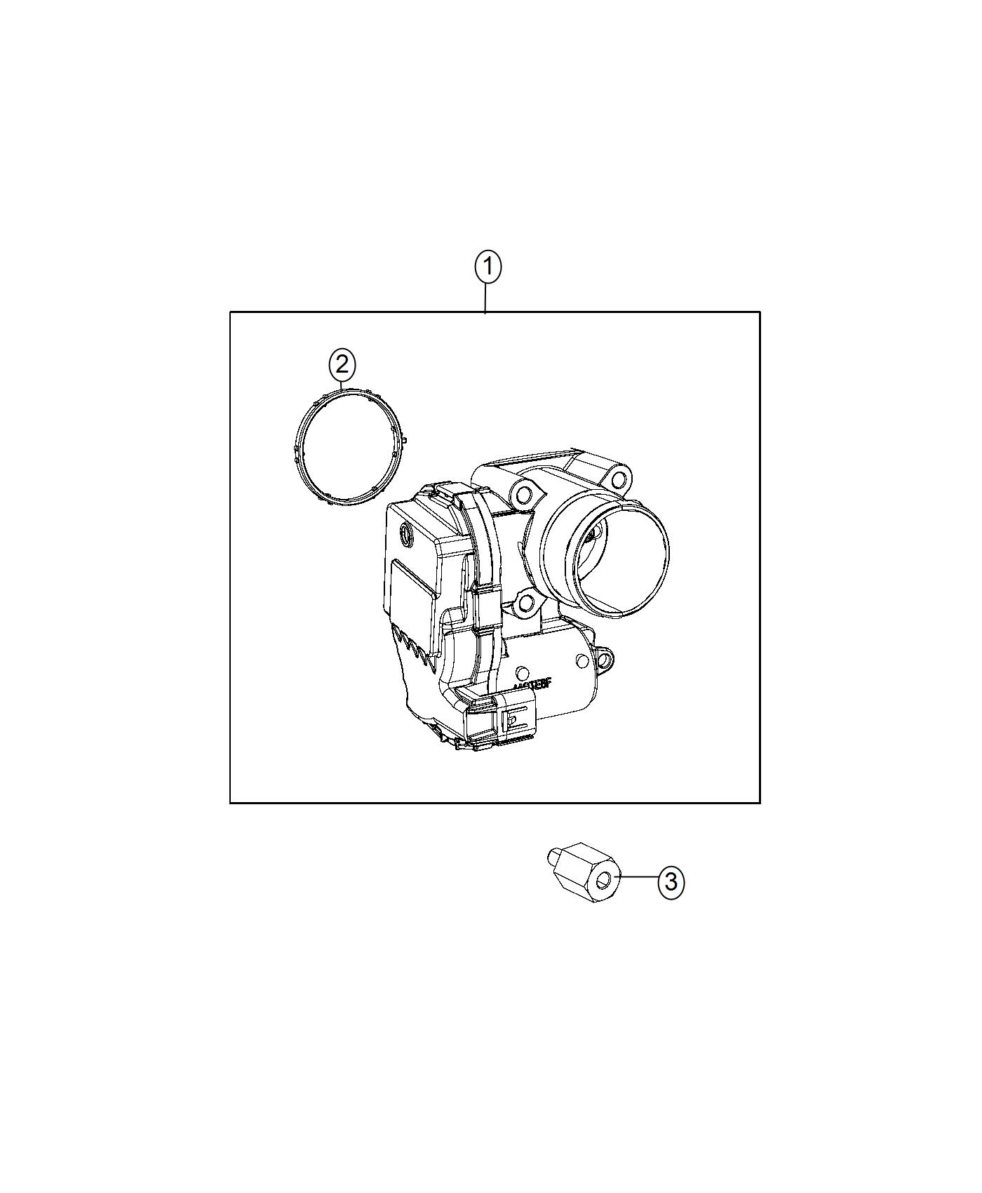 Diagram Throttle Body 1.4L [1.4L I4 MultiAir Turbo Engine]. for your 2002 Chrysler 300  M 