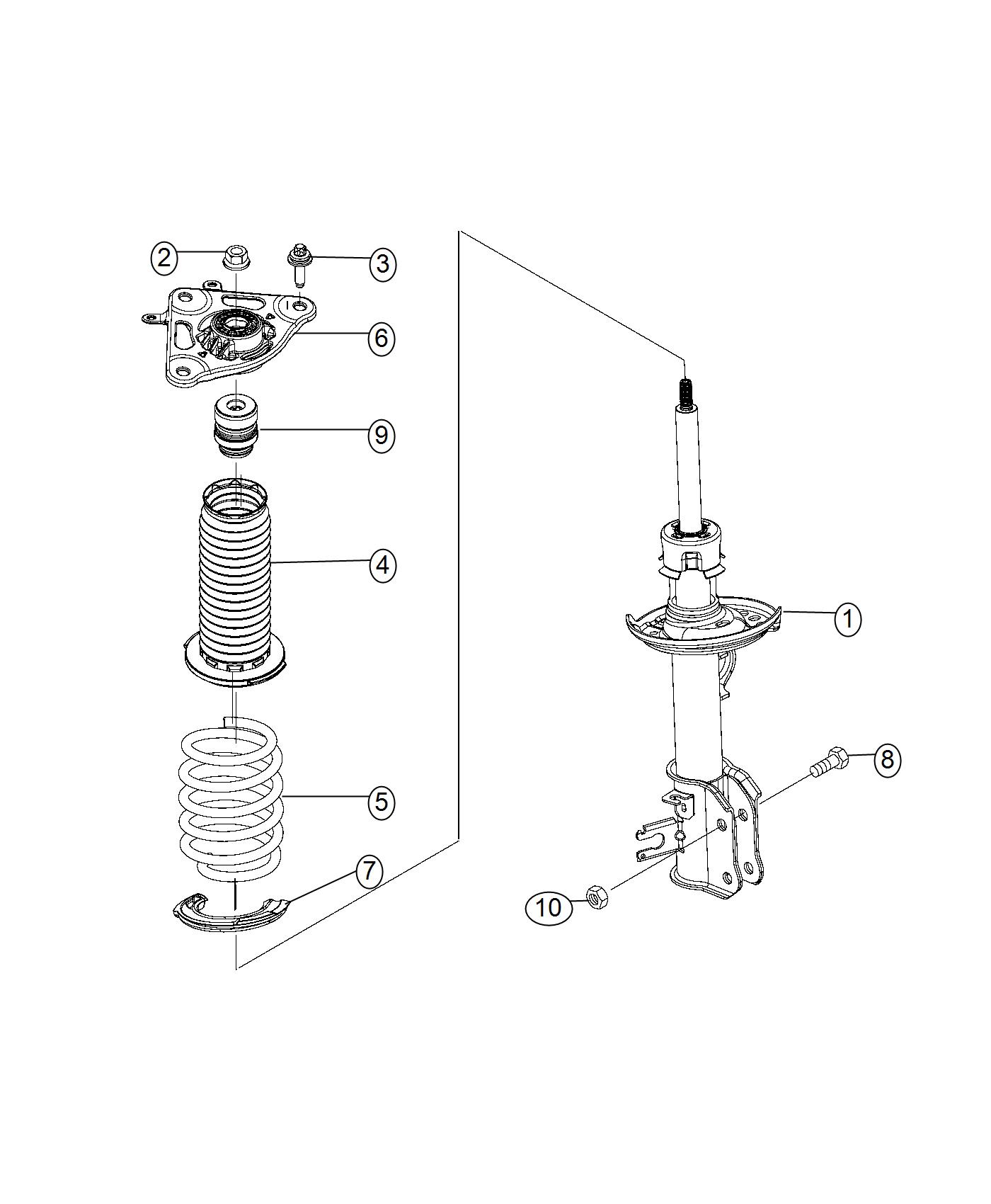 Diagram Suspension, Rear 4X4. for your 2002 Chrysler 300  M 