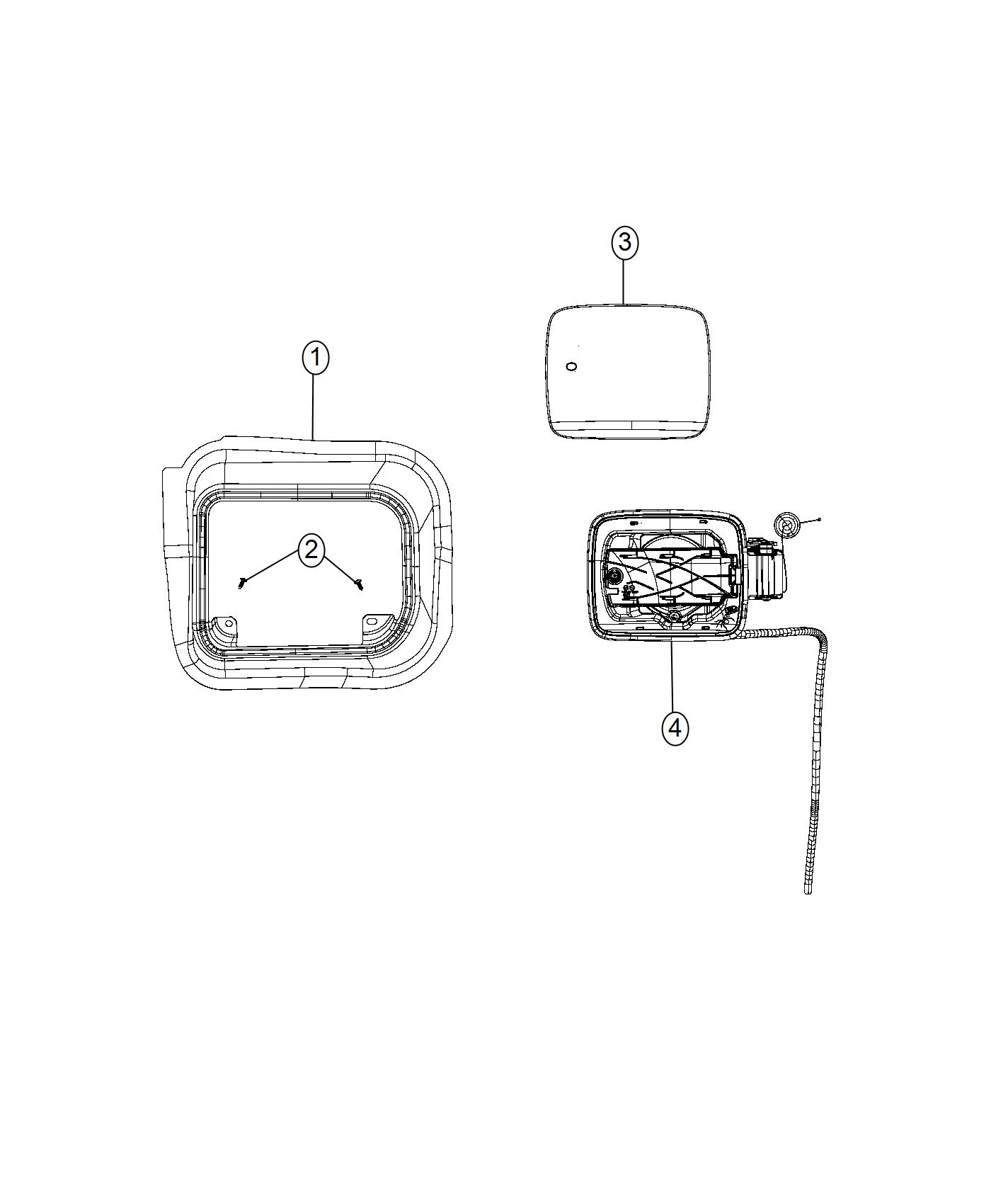 Diagram Fuel Filler Door. for your 1998 Jeep Grand Cherokee   