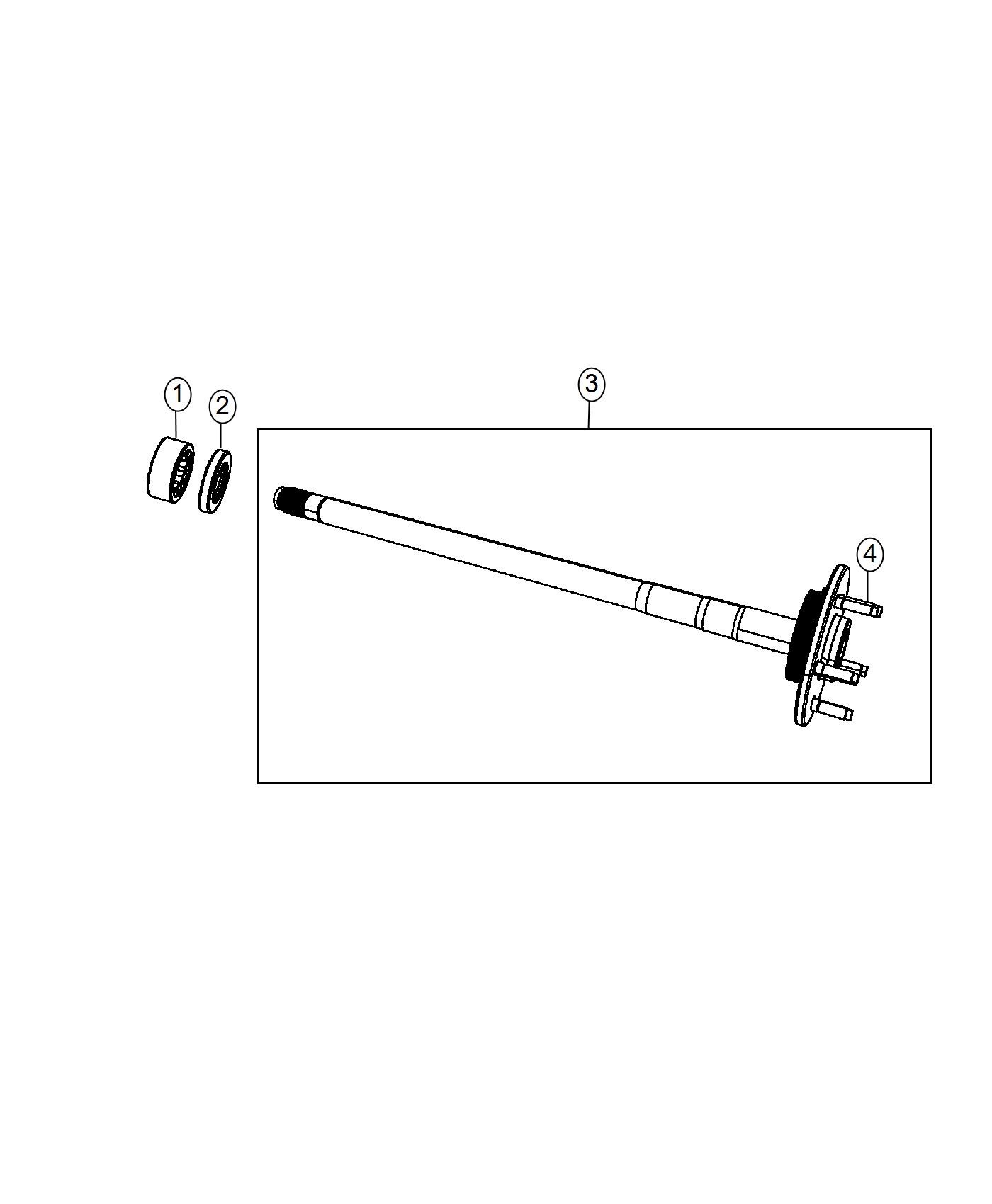 Diagram Shafts, Axle. for your 2004 Dodge Dakota   