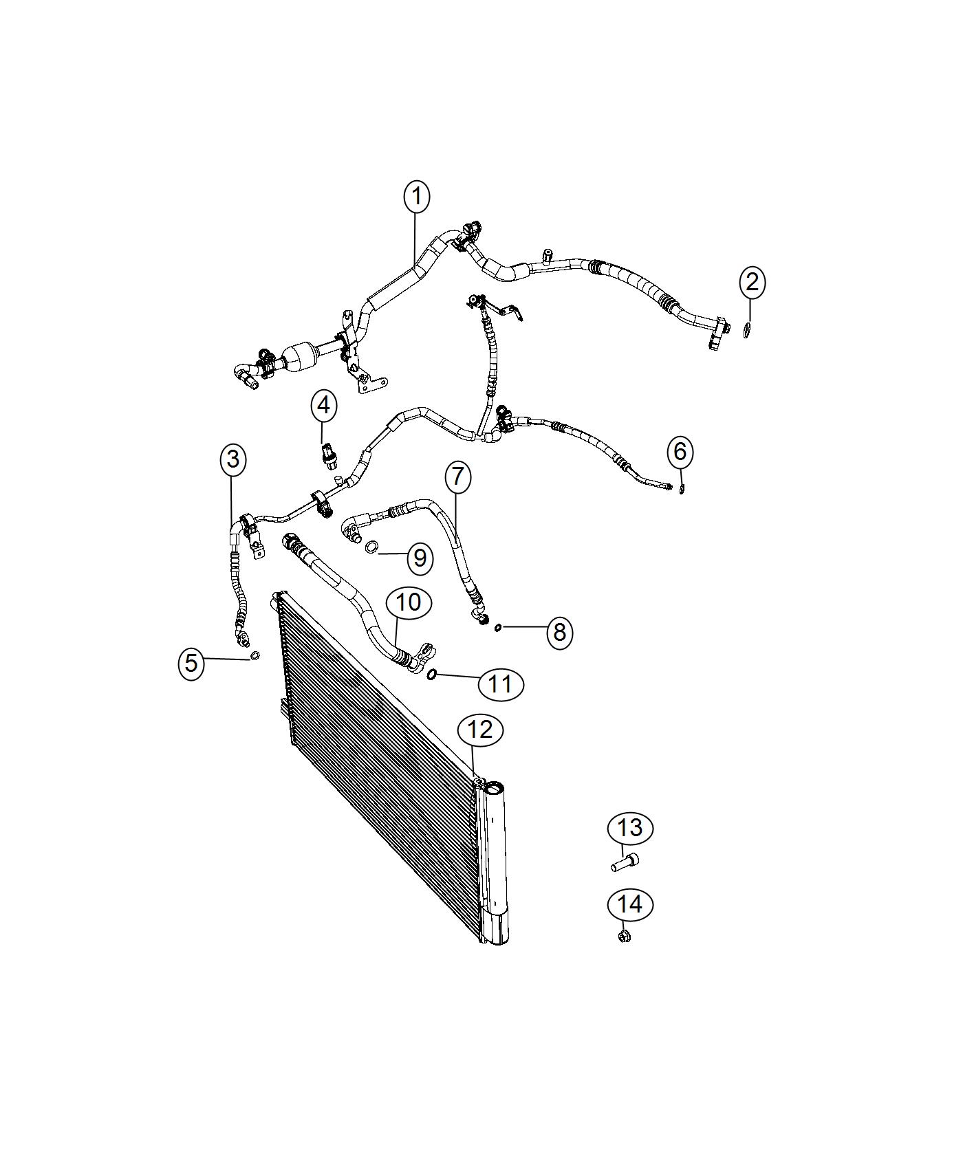 Diagram A/C Plumbing. for your 2004 Chrysler 300  M 