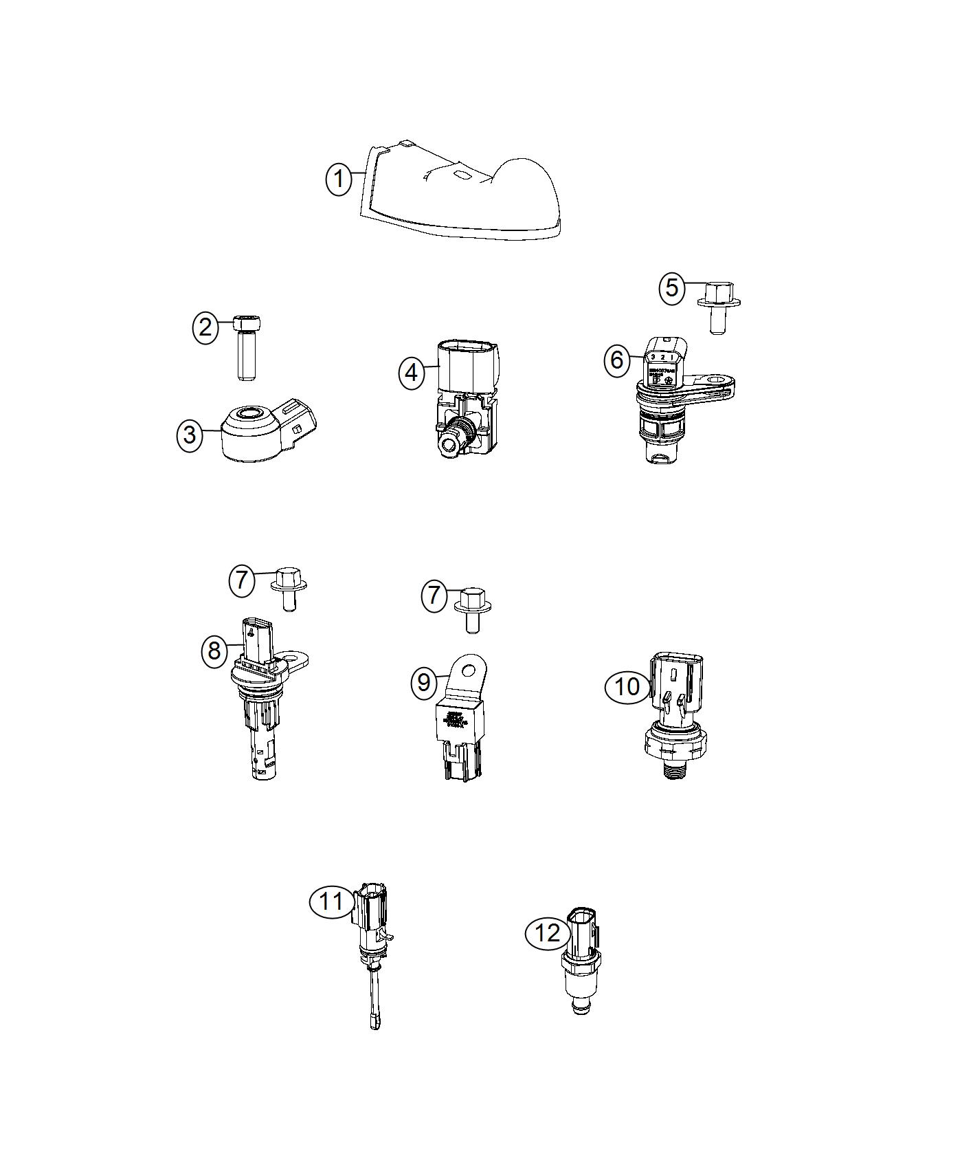 Diagram Sensors, Engine. for your 1999 Chrysler 300 M  