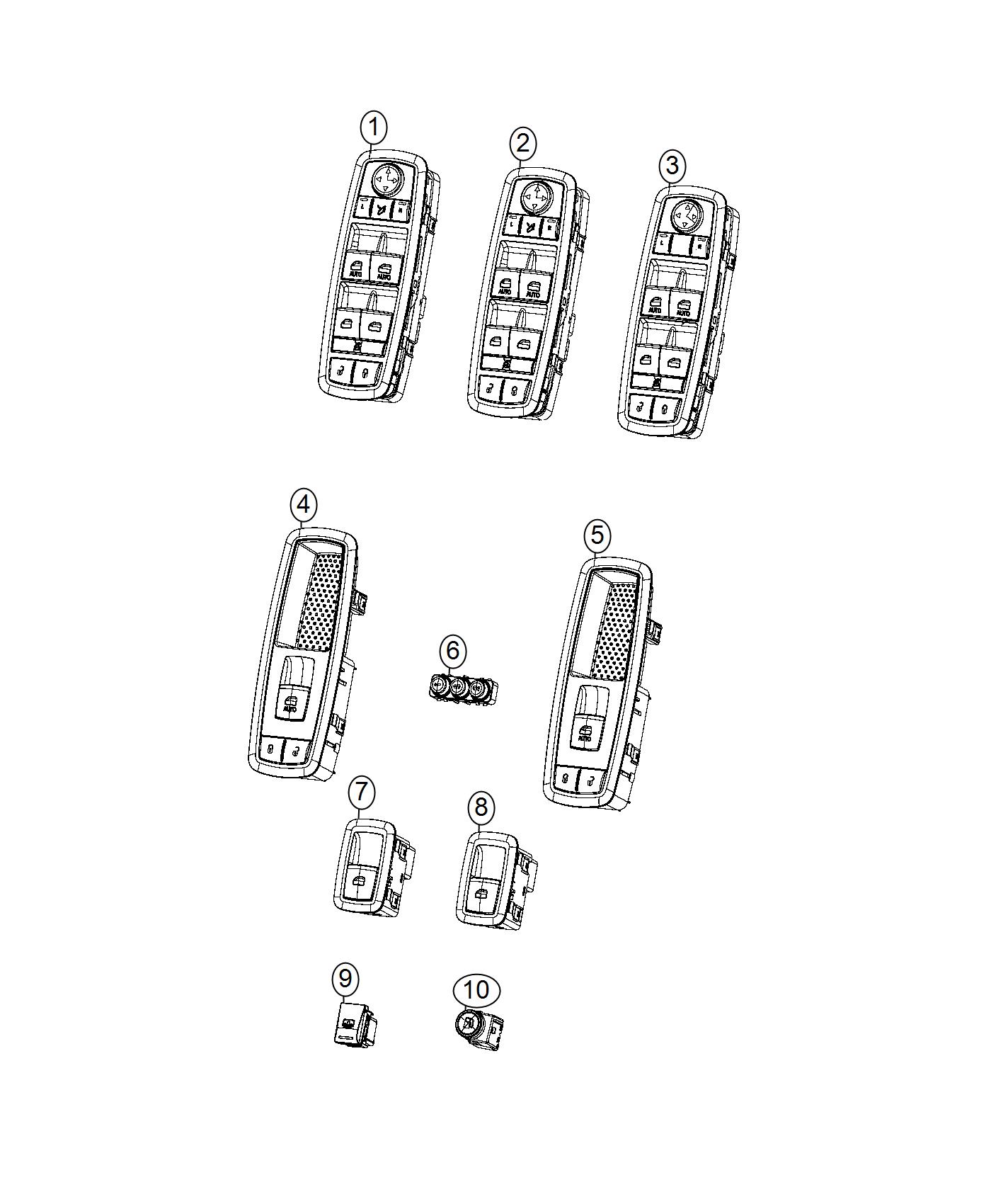 Diagram Switches, Doors, Decklid, and Liftgate. for your Chrysler