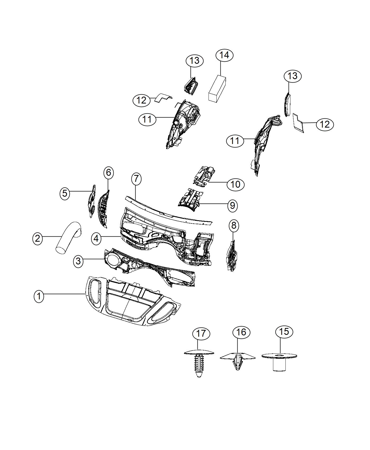 Diagram Silencers. for your Ram PROMASTER CITY WAGON  