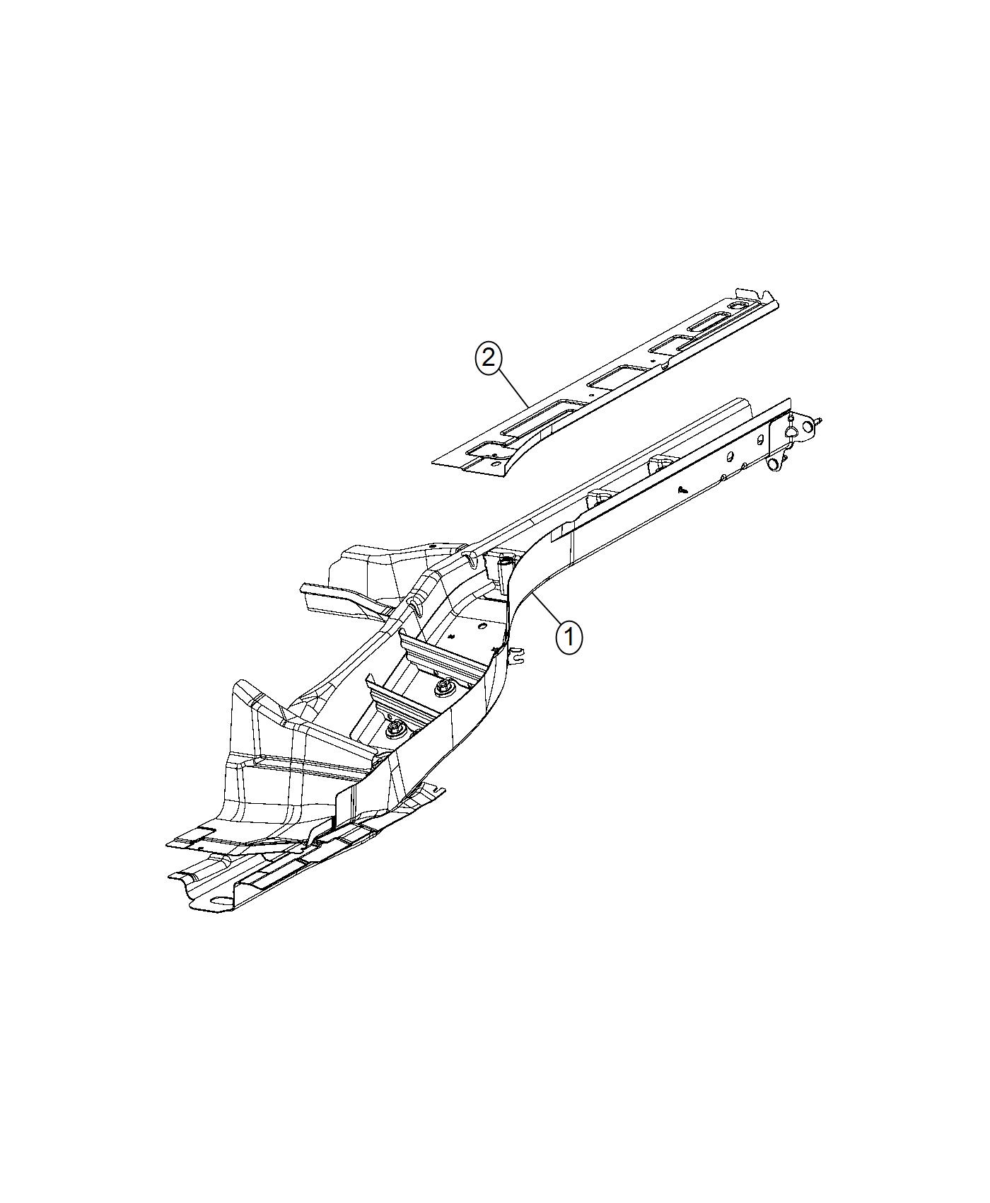 Diagram Frame, Rear. for your 2001 Chrysler 300  M 