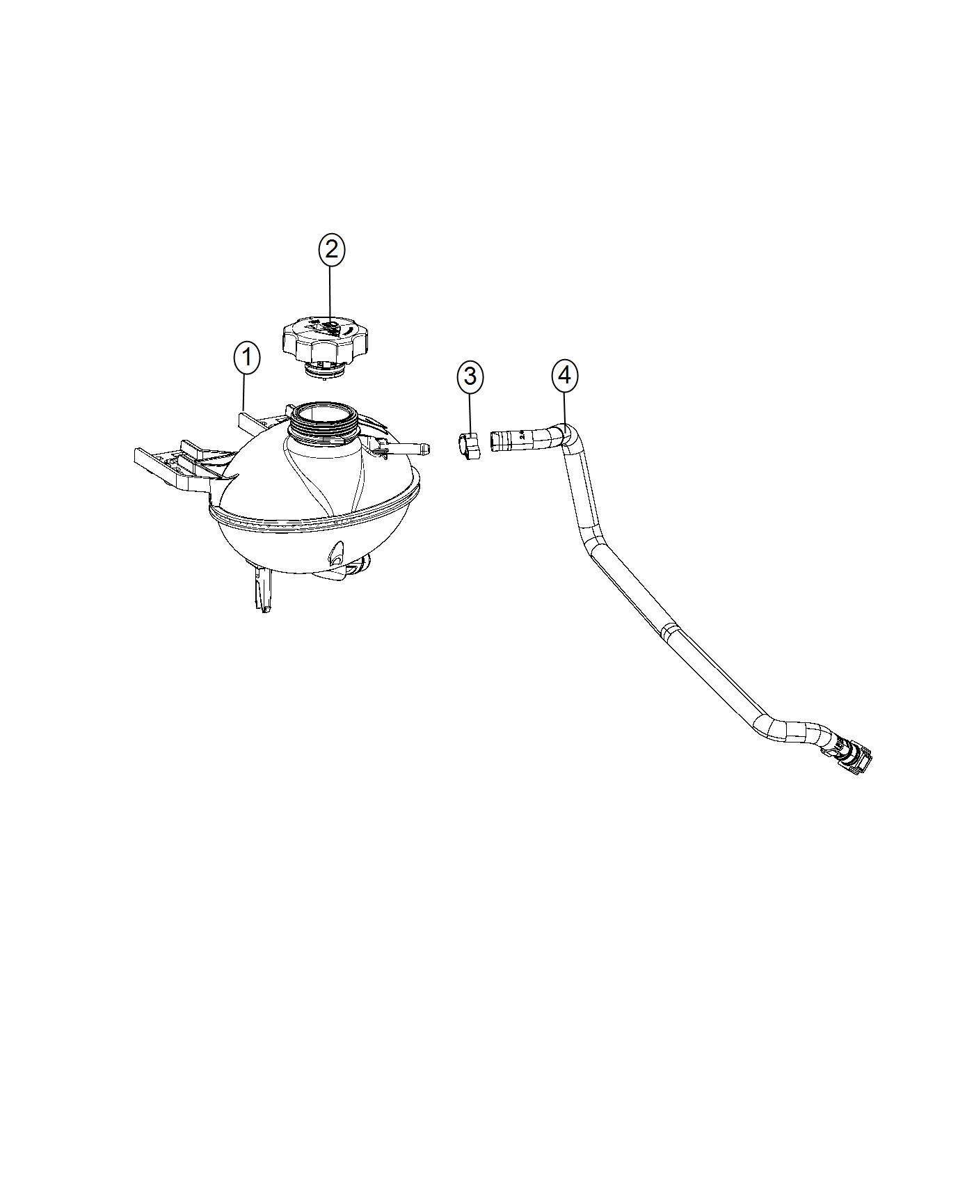 Coolant Recovery Bottle. Diagram