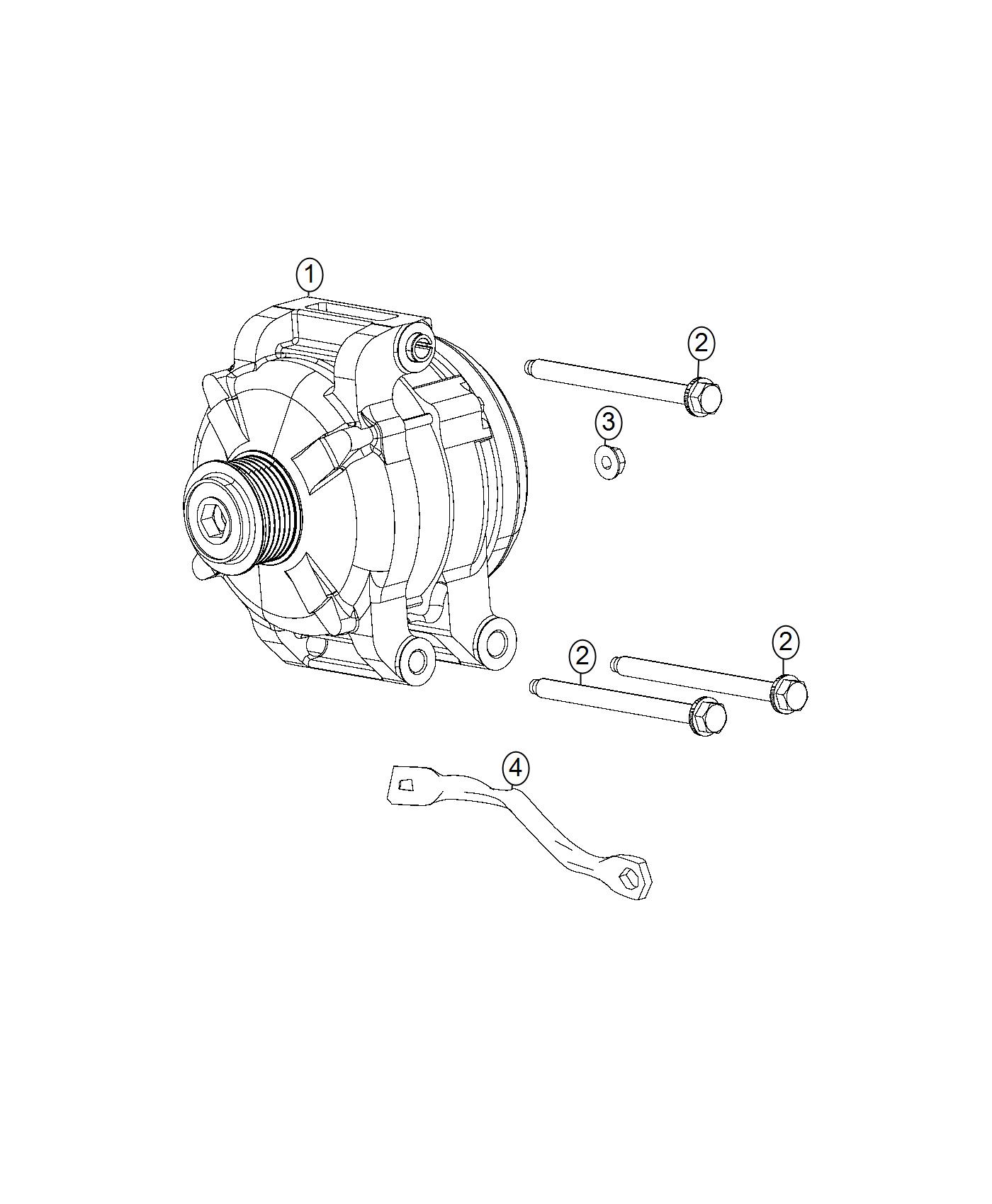 Diagram Generator/Alternator. for your 2017 Dodge Charger   