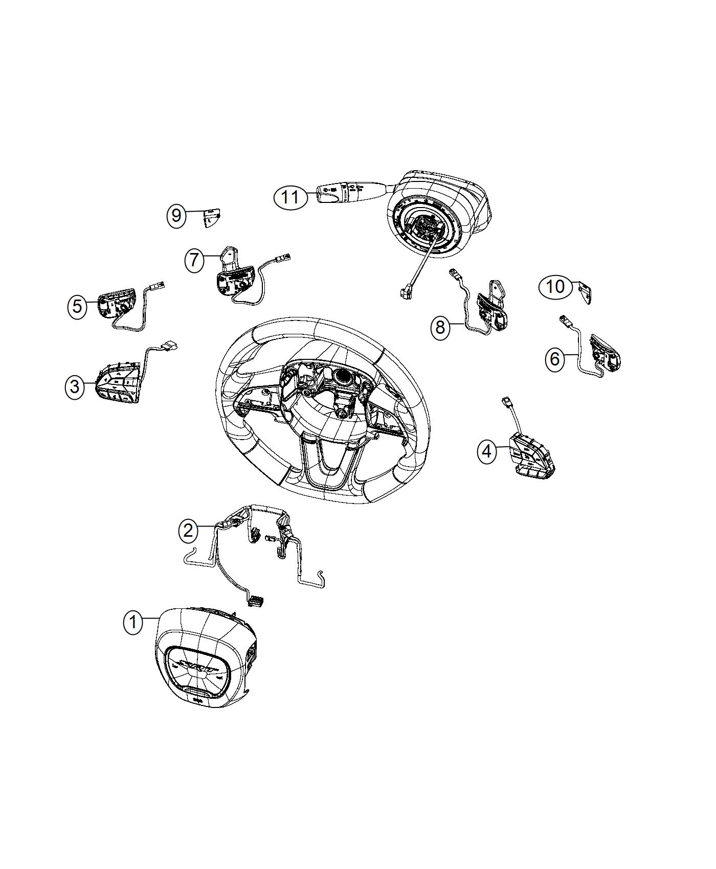 Switches, Steering Wheel and Column. Diagram