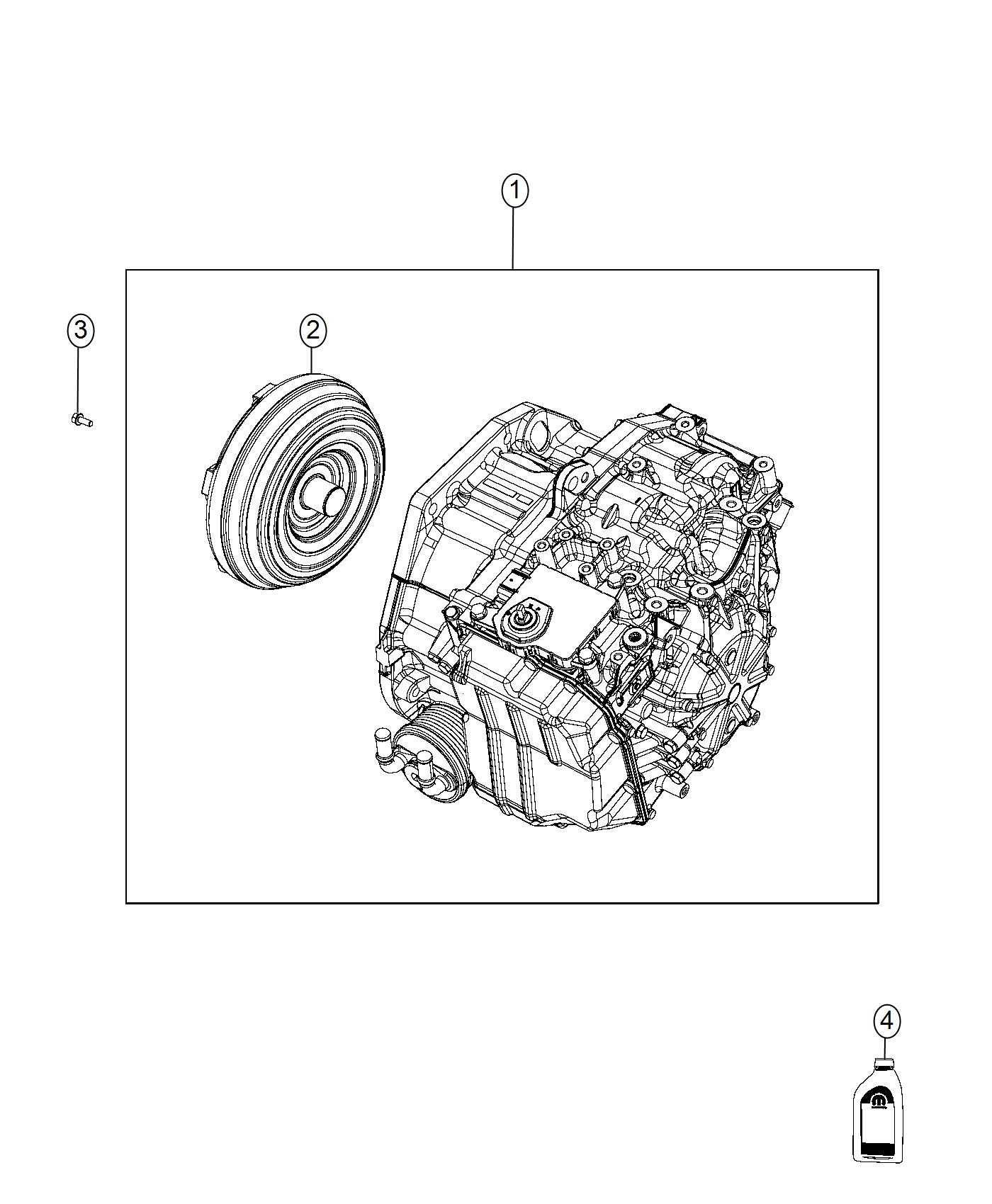 Diagram Transmission / Transaxle Assembly. for your 2000 Chrysler 300  M 