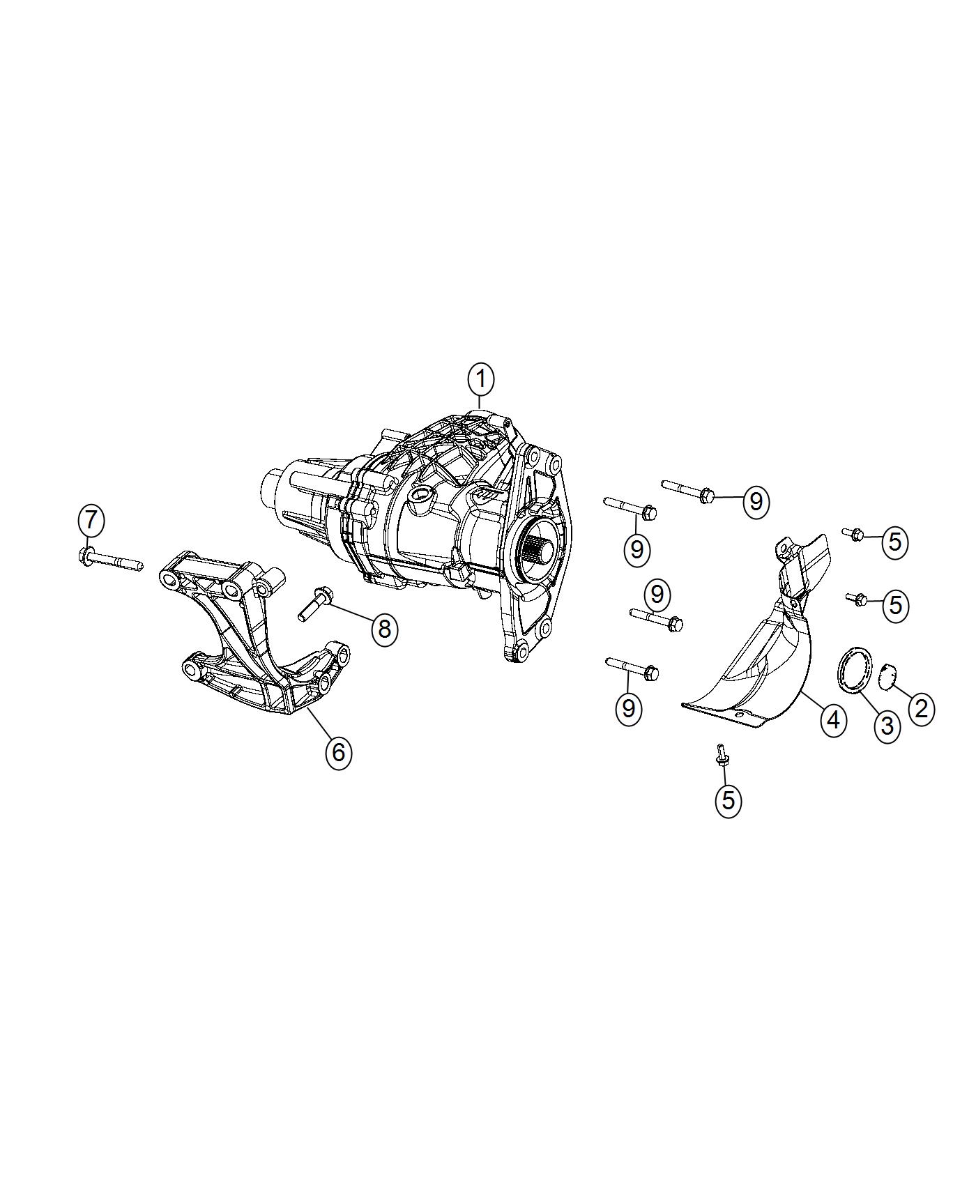 Diagram Assembly, Power Transfer Unit, [9-SPD 9HP48 AUTO TRANSMISSION]. for your 2017 Jeep Compass   