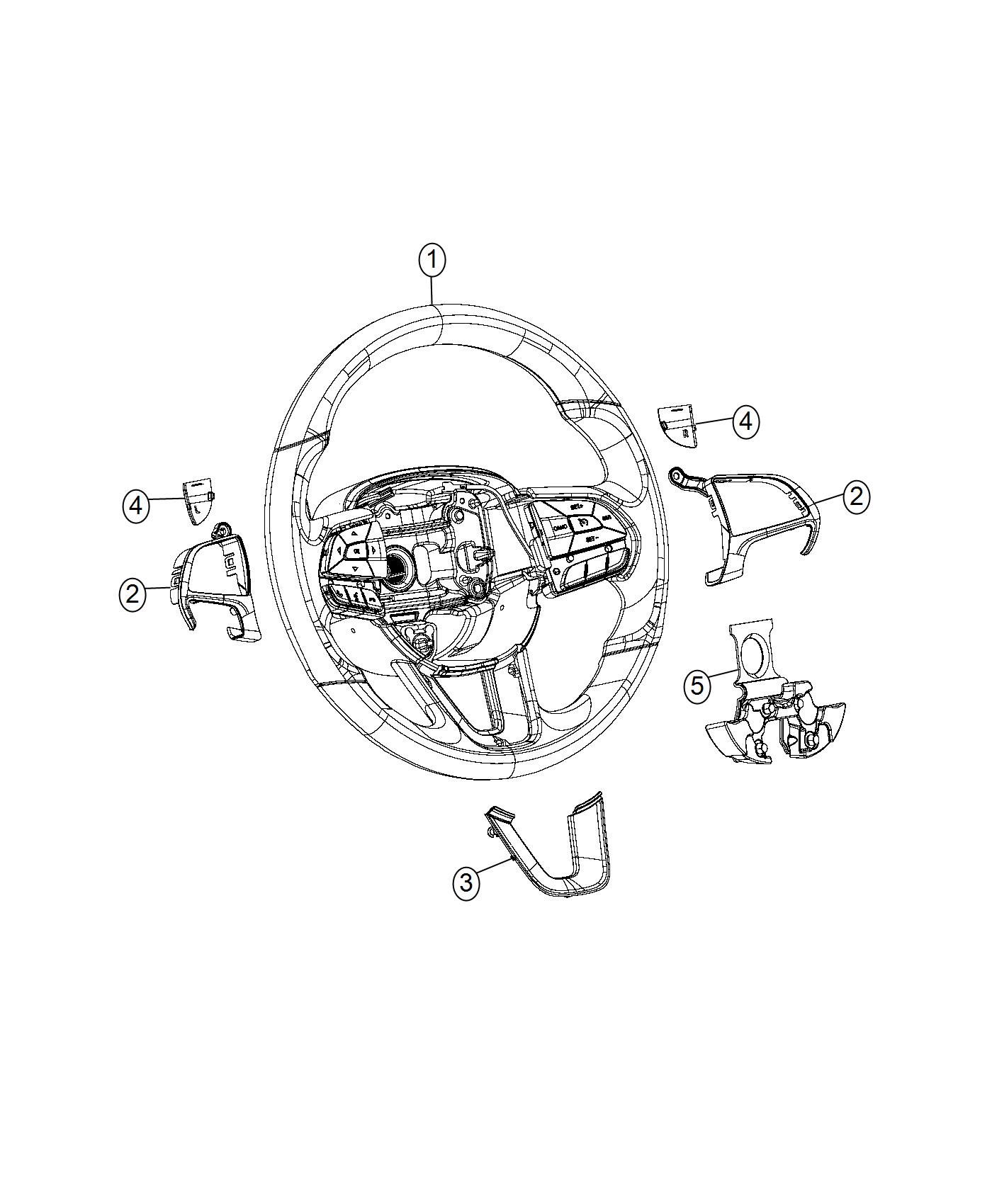 Diagram Steering Wheel Assembly. for your Dodge