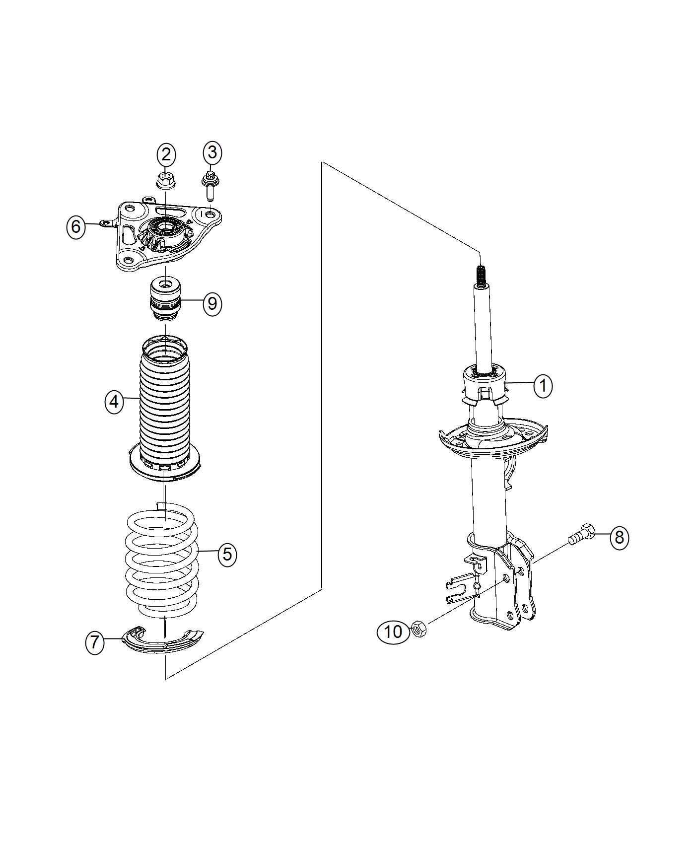 Diagram Suspension. for your Jeep Compass  