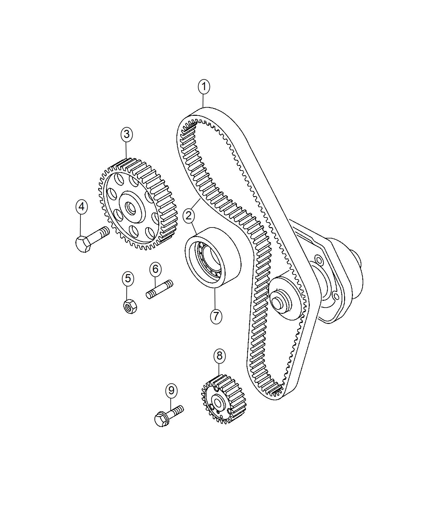 Timing System 1.4L Turbocharged. Diagram