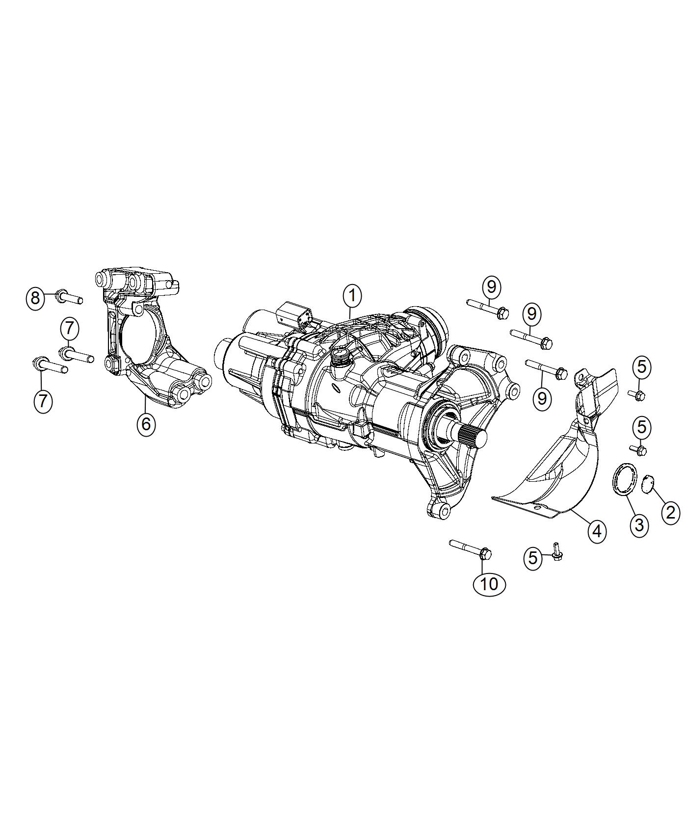 Diagram Assembly, Power Transfer Unit, [2.4L I4 MultiAir Engine w/ ESS], [2.4L I4 MultiAir Engine], [6-Speed C635 Manual Transmission]. for your Jeep Compass  