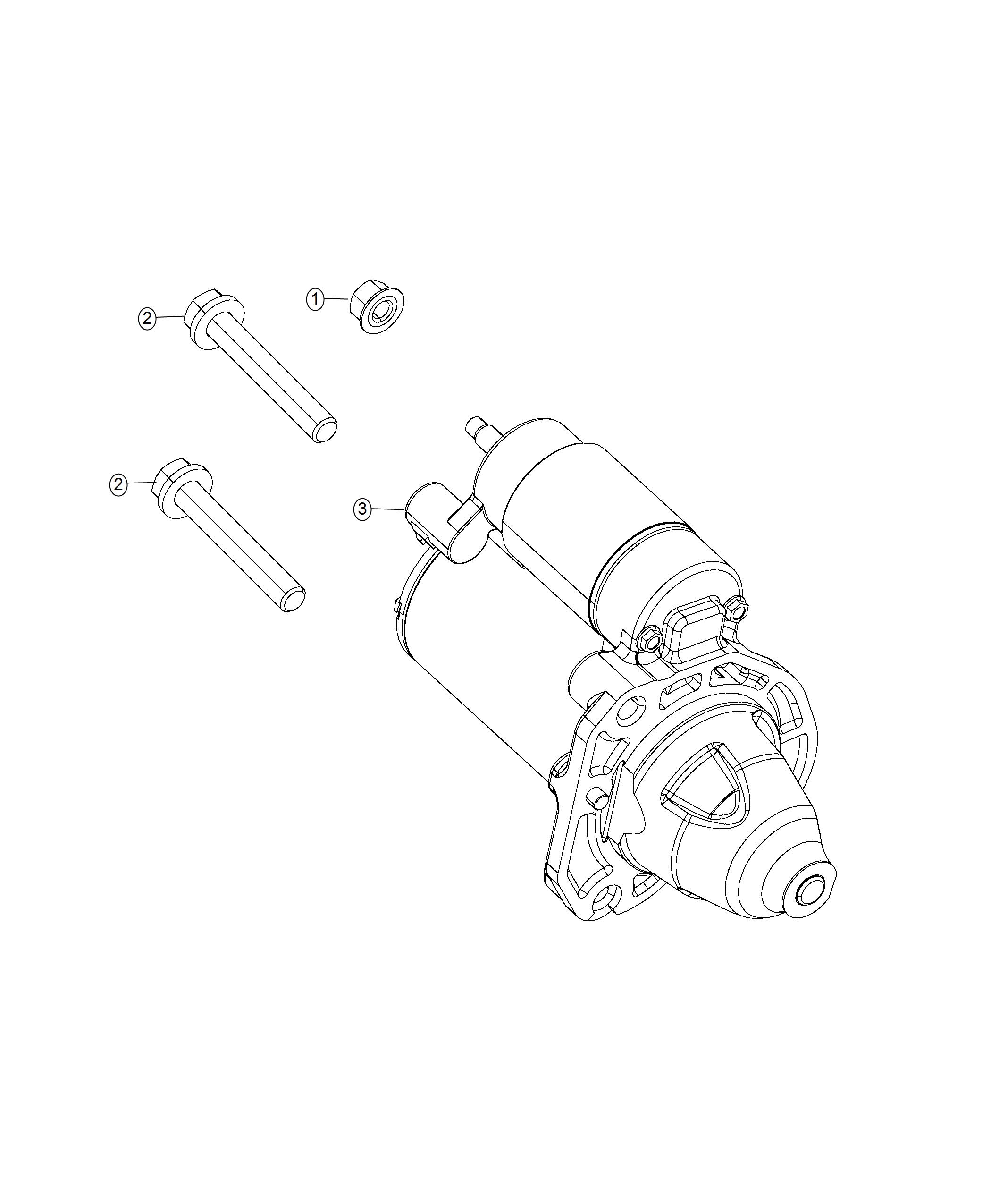 Diagram Starter and Related Parts. for your Dodge