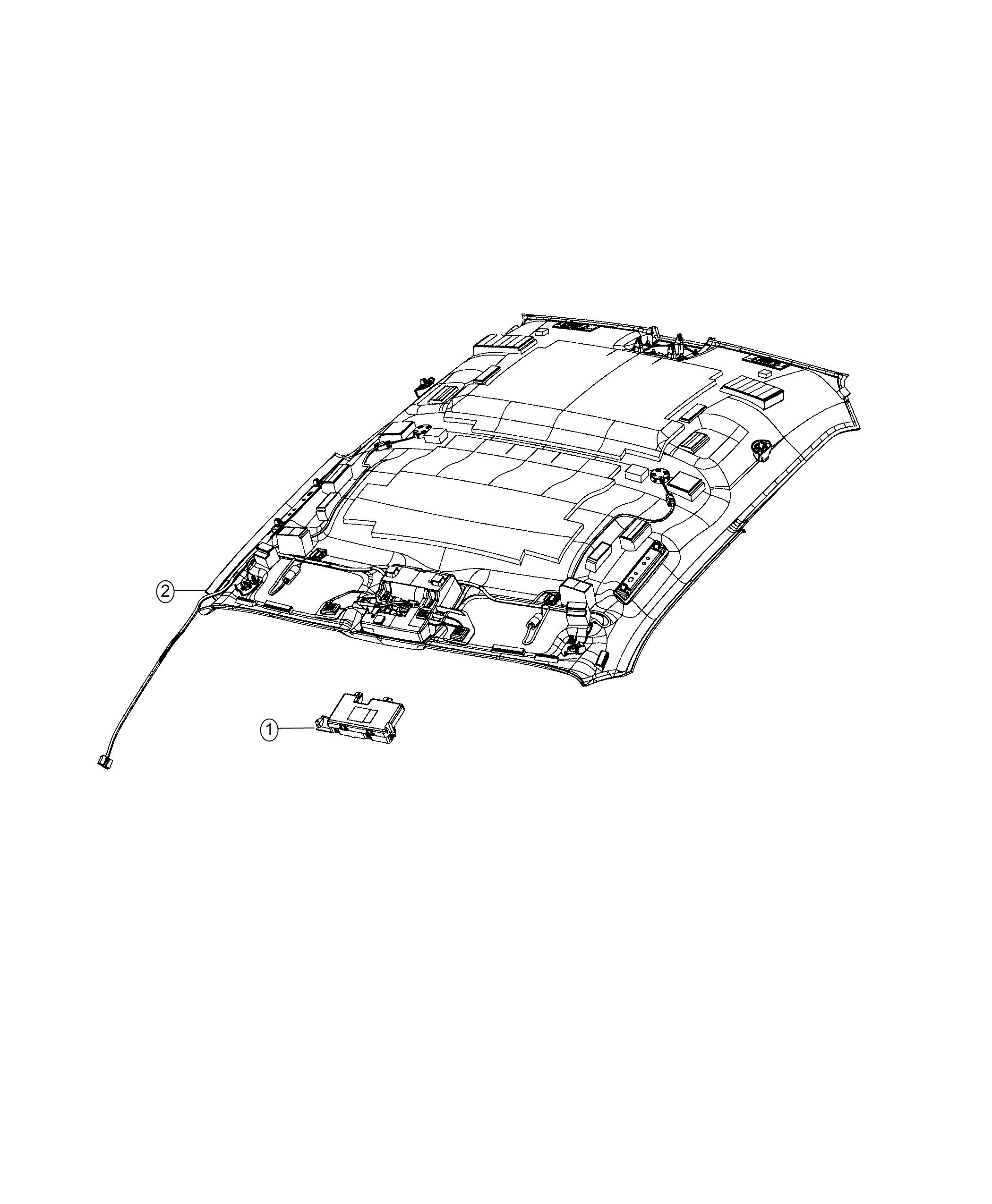 Diagram Module, Compass and Garage Opener. for your 2000 Chrysler 300  M 