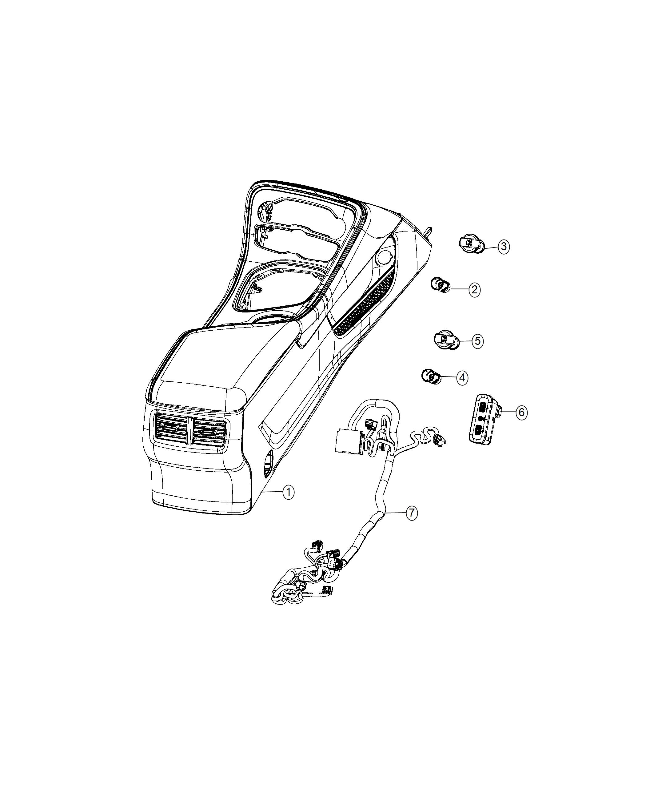 Diagram Wiring, Center Console. for your Dodge Challenger  