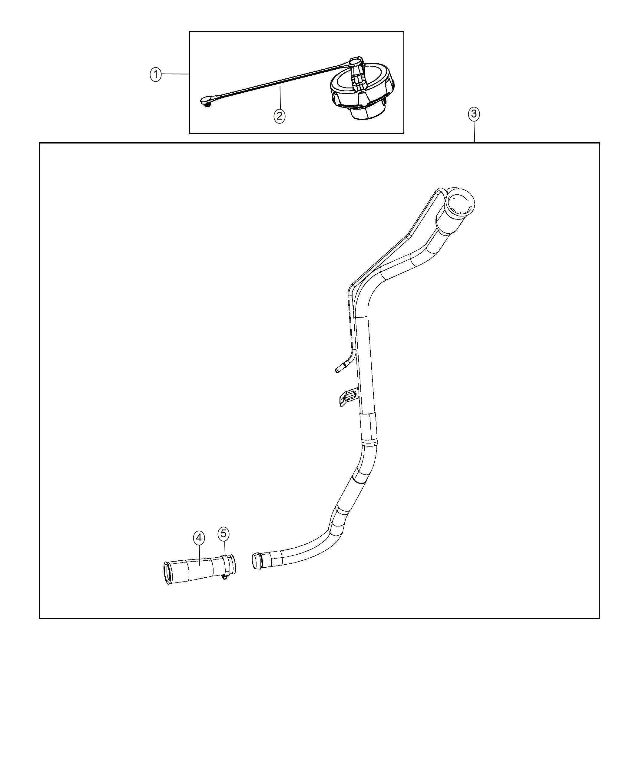 Diagram Fuel Tank Filler Tube. for your Dodge Challenger  