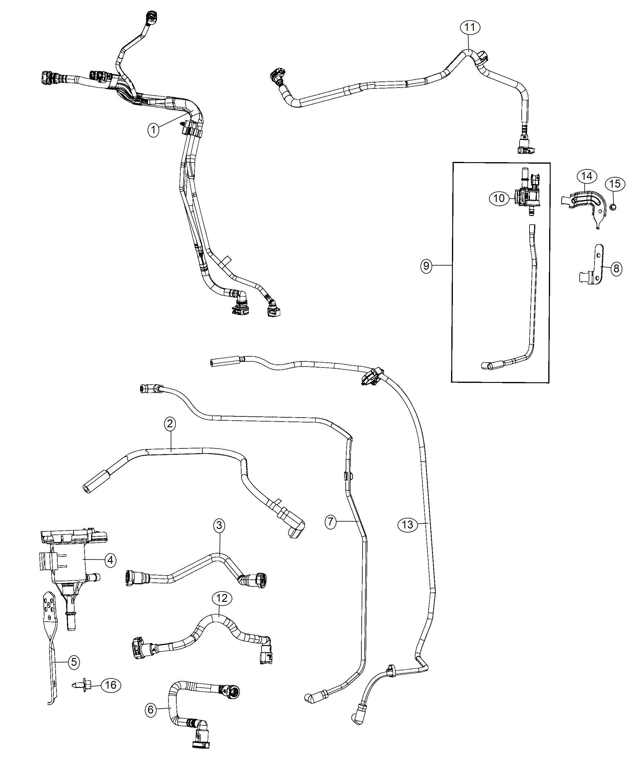 Diagram Vacuum Control Emission Harness. for your Dodge