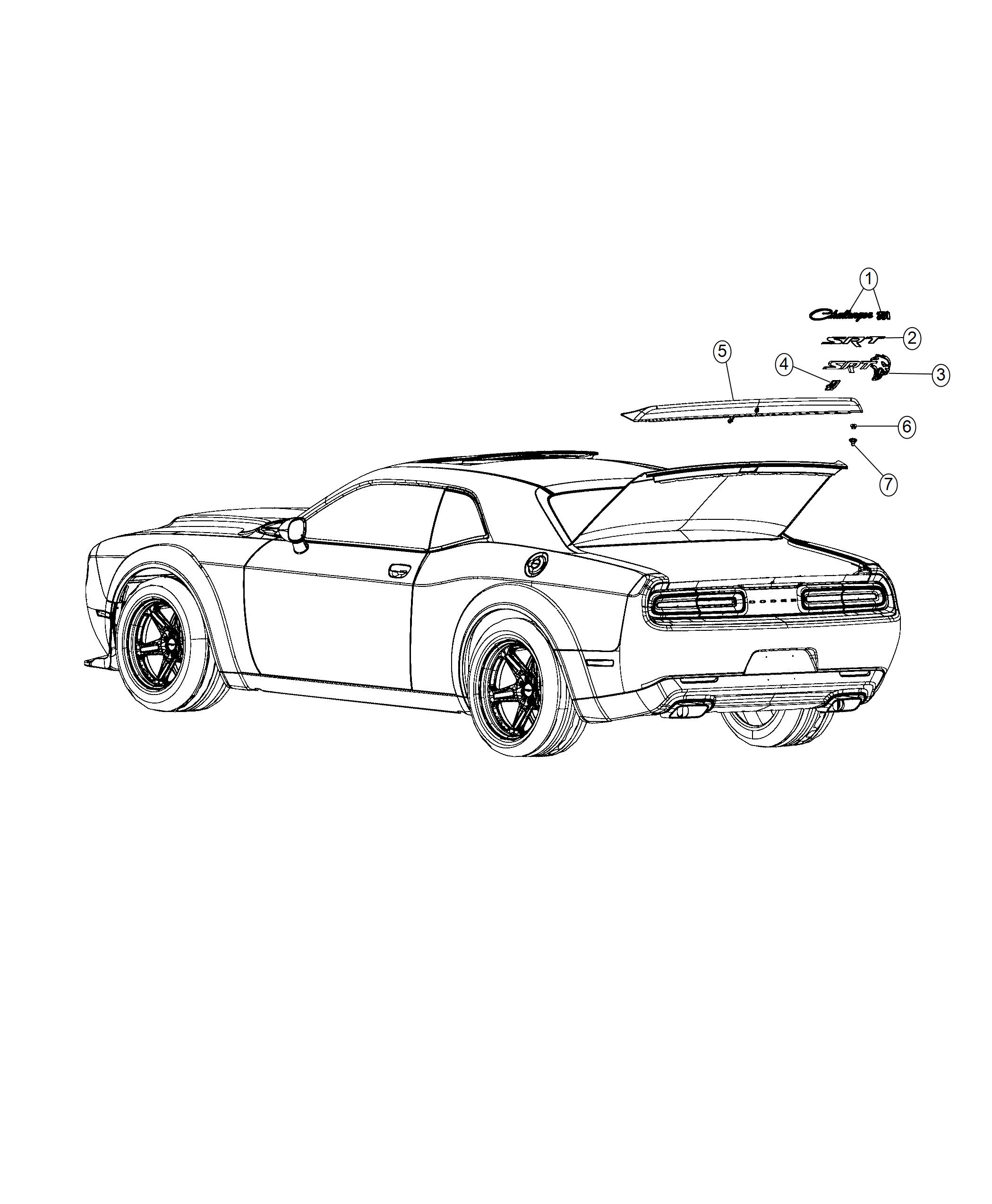 Dodge Challenger Spoiler. Rear. [rear spoiler], [adaptation ...