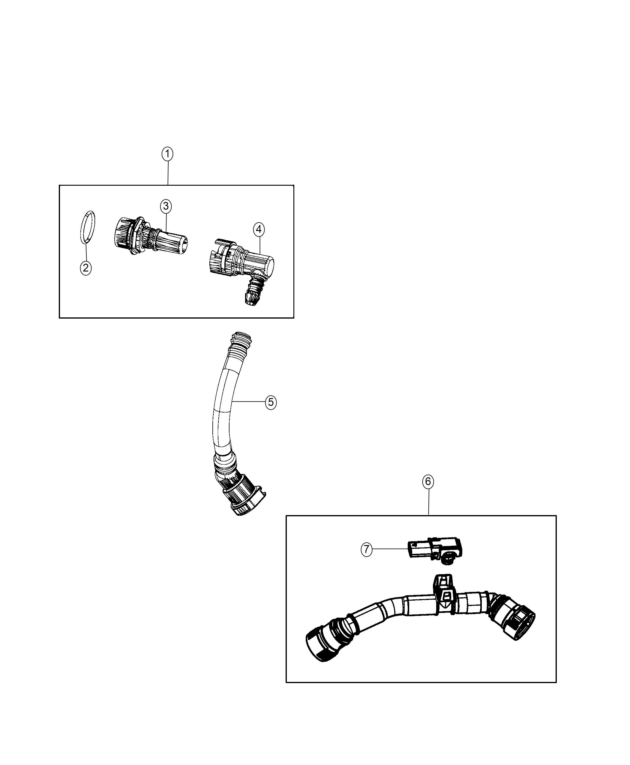 Diagram Crankcase Ventilation 6.2L. for your 2006 Dodge Stratus   