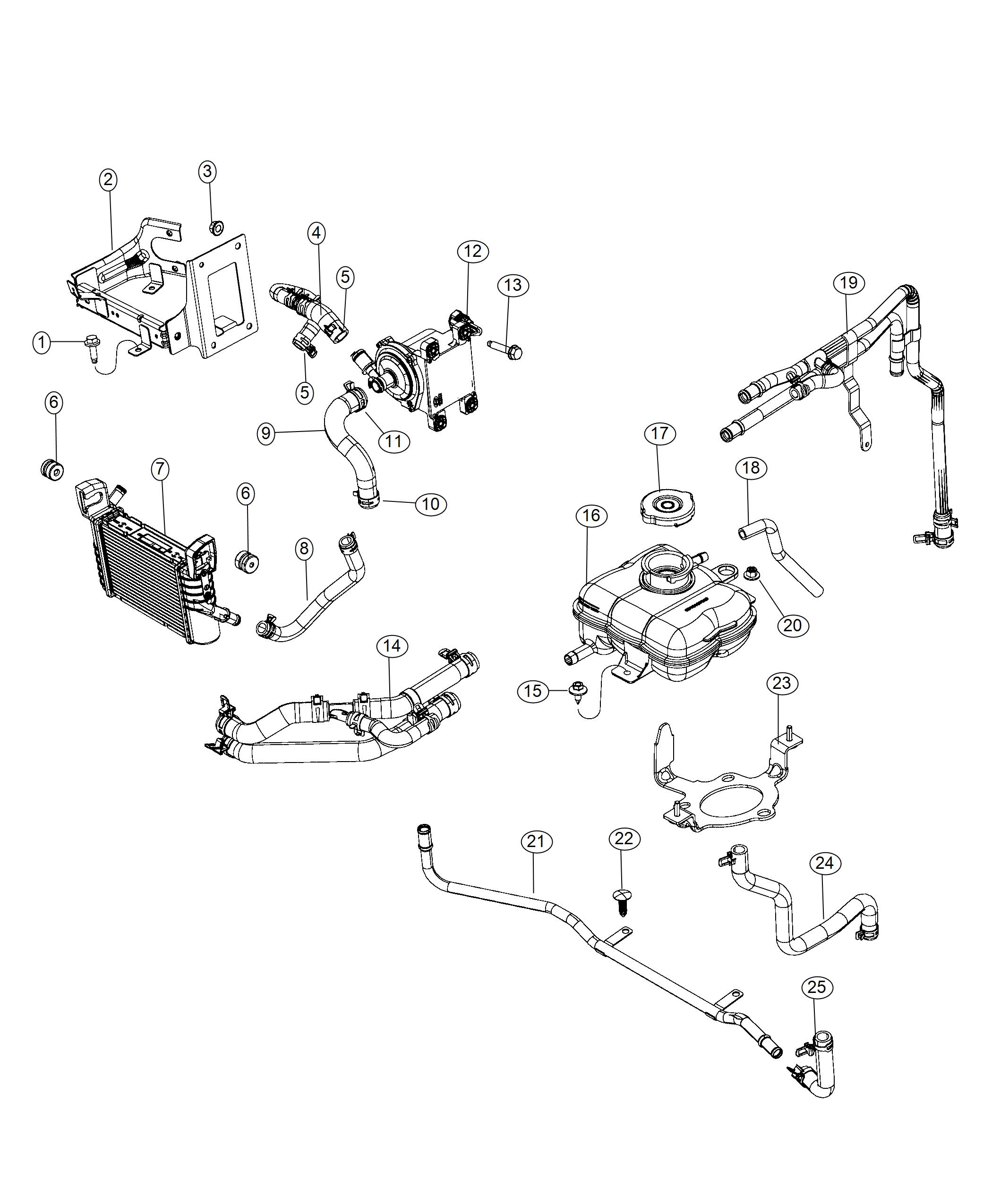 Auxiliary Cooling System Hellcat LTR. Diagram