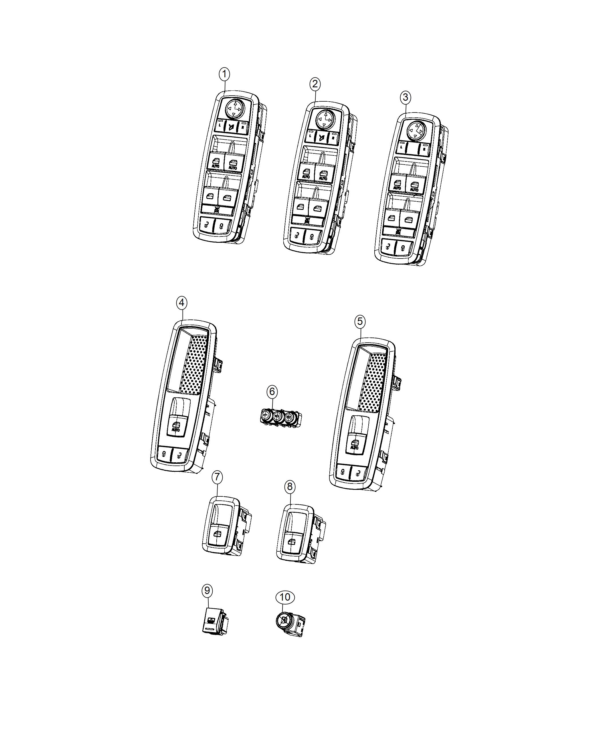 Diagram Switches, Doors, Decklid, and Liftgate. for your Chrysler