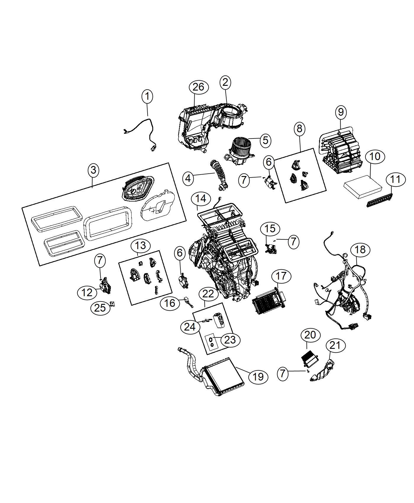 Diagram HVAC. for your 2002 Chrysler 300  M 