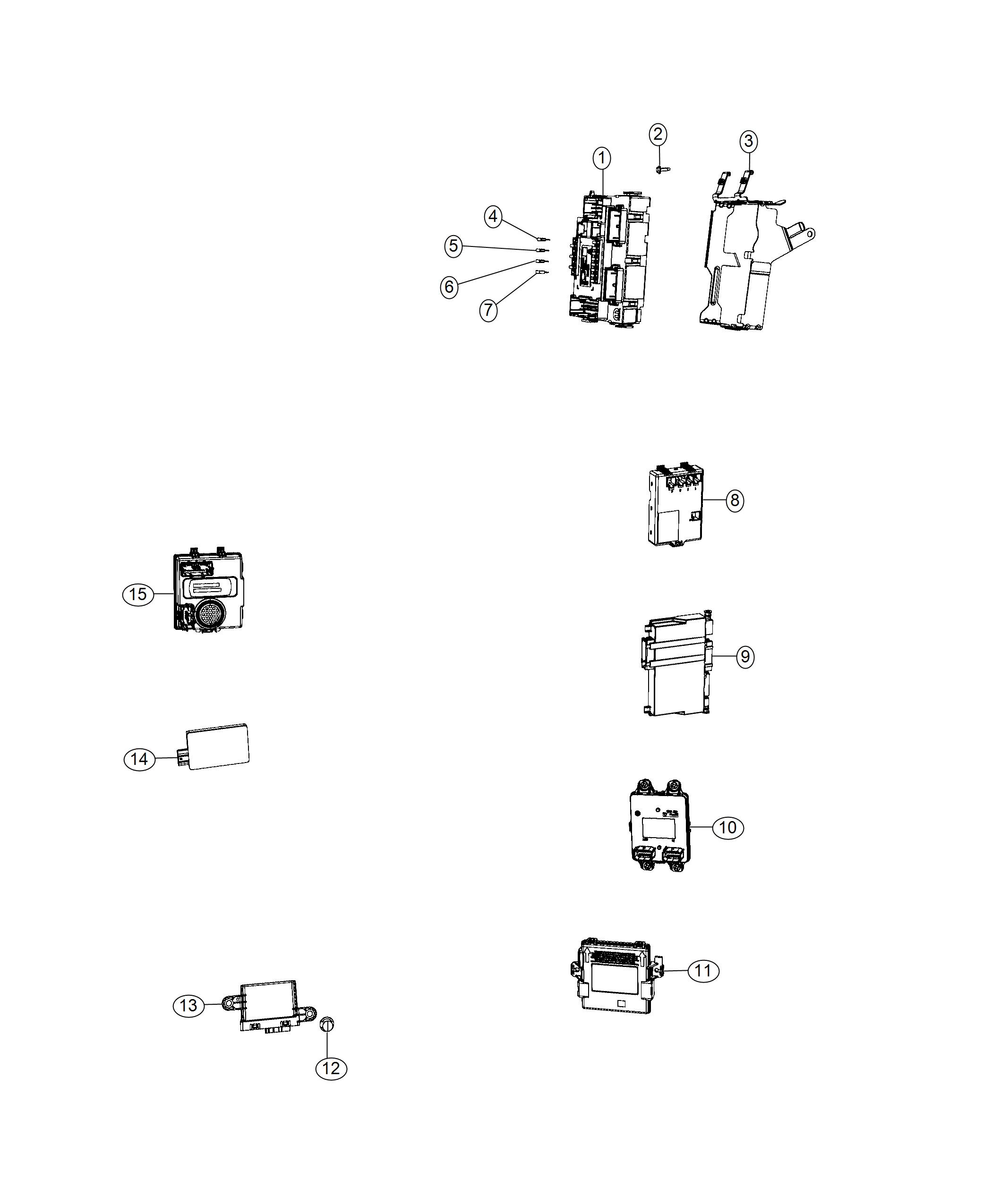 Diagram Modules, Body. for your Chrysler 300  M