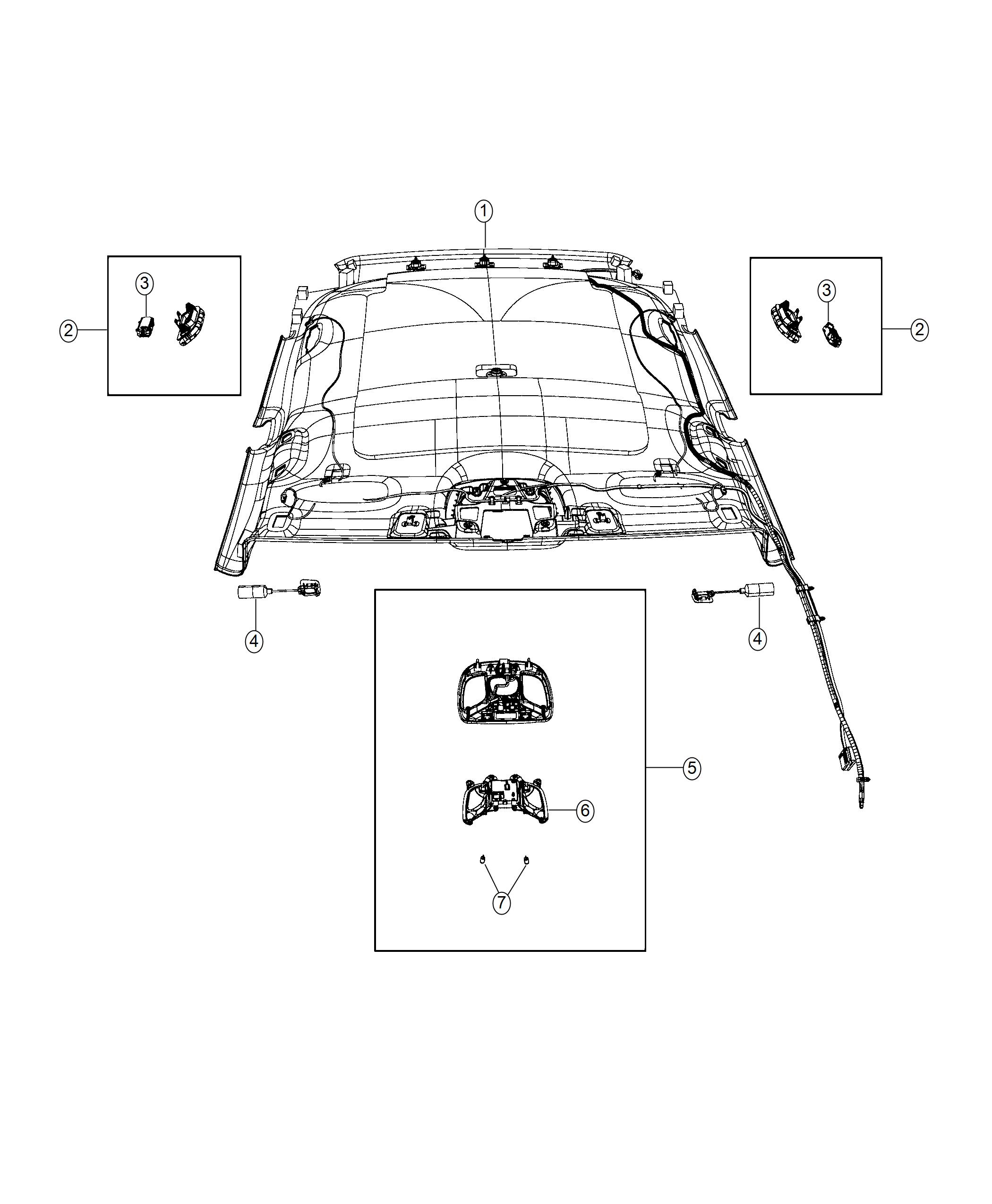 Diagram Lighting, Interior. for your Jeep