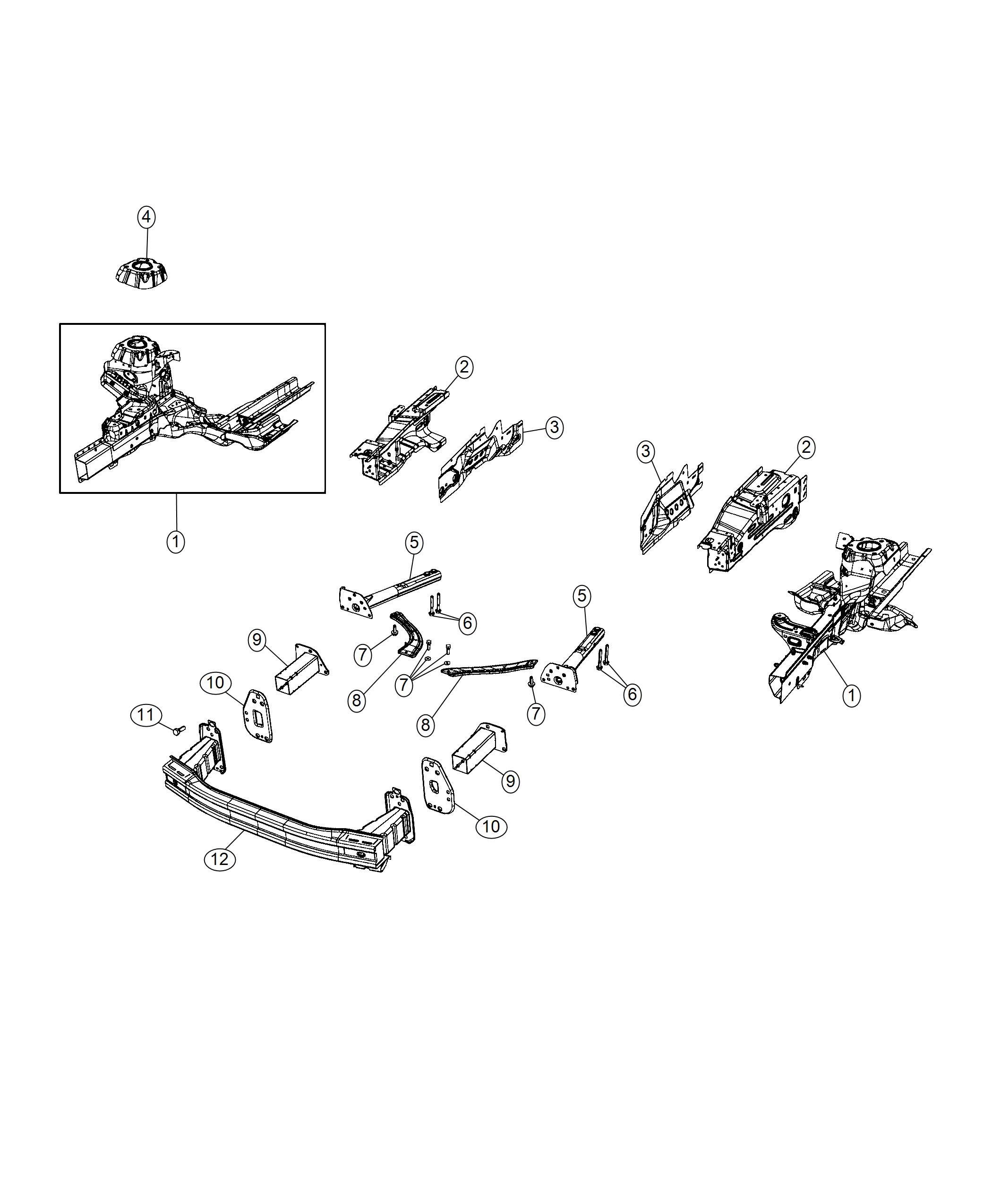 Frame, Front. Diagram