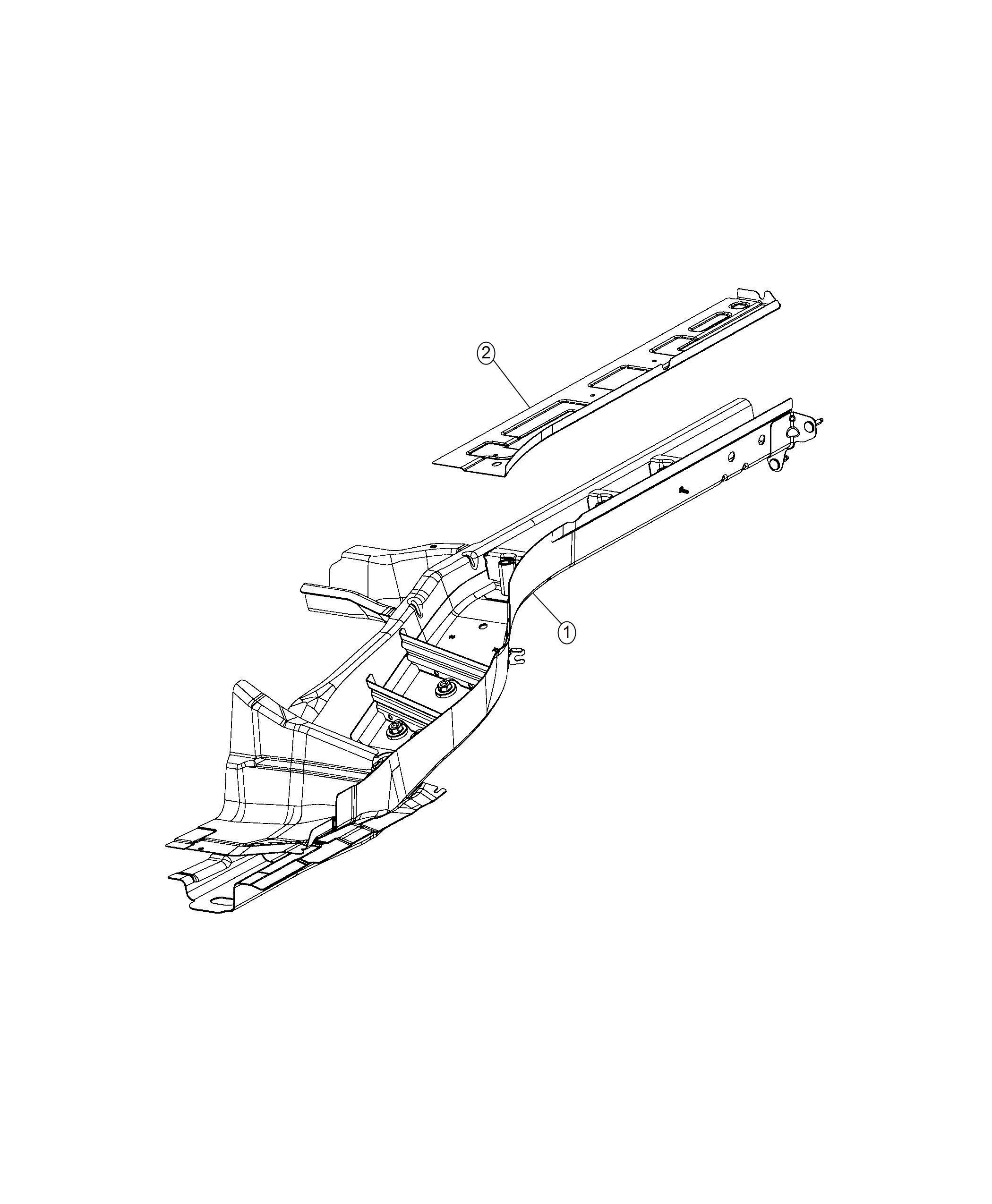 Diagram Frame, Rear. for your 2001 Chrysler 300  M 