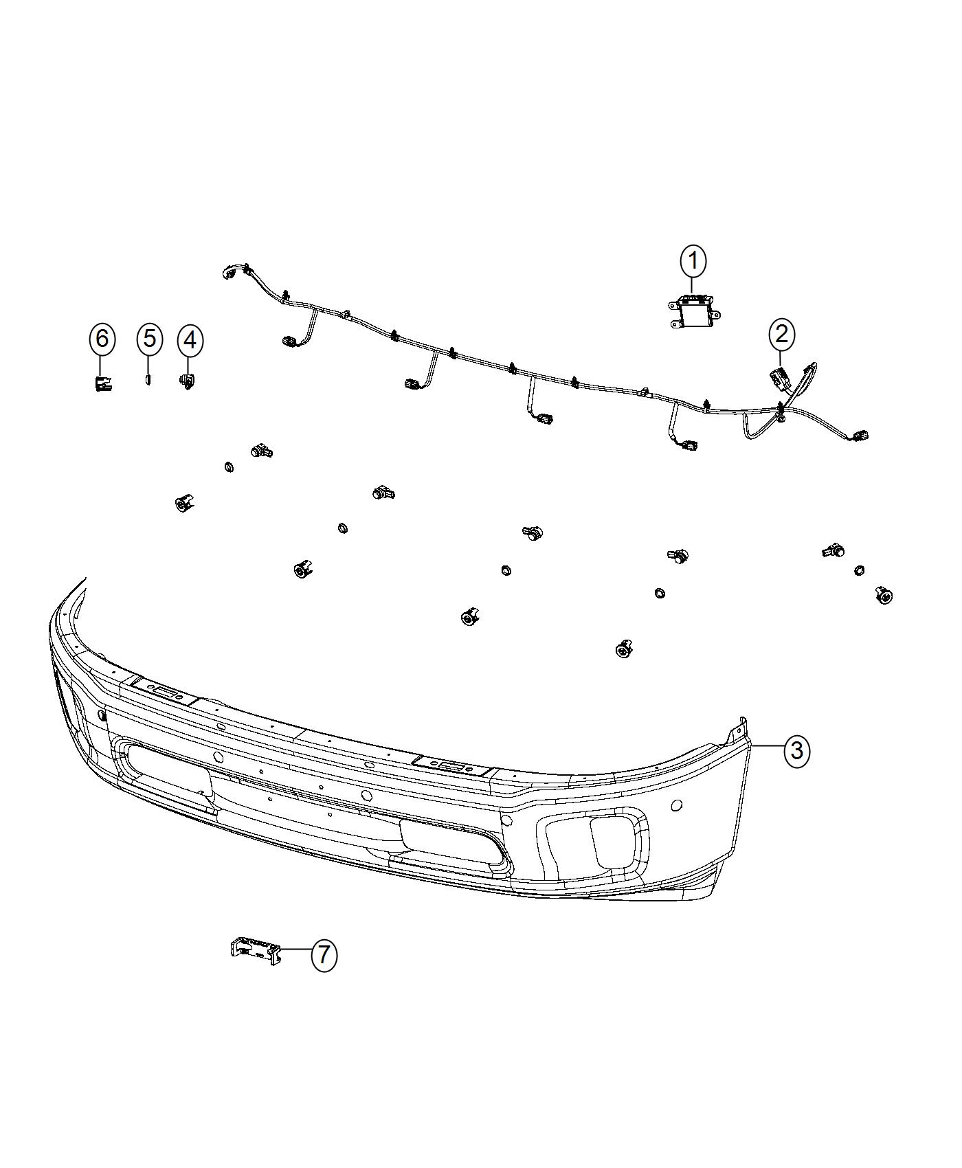 Park Assist, Front. Diagram