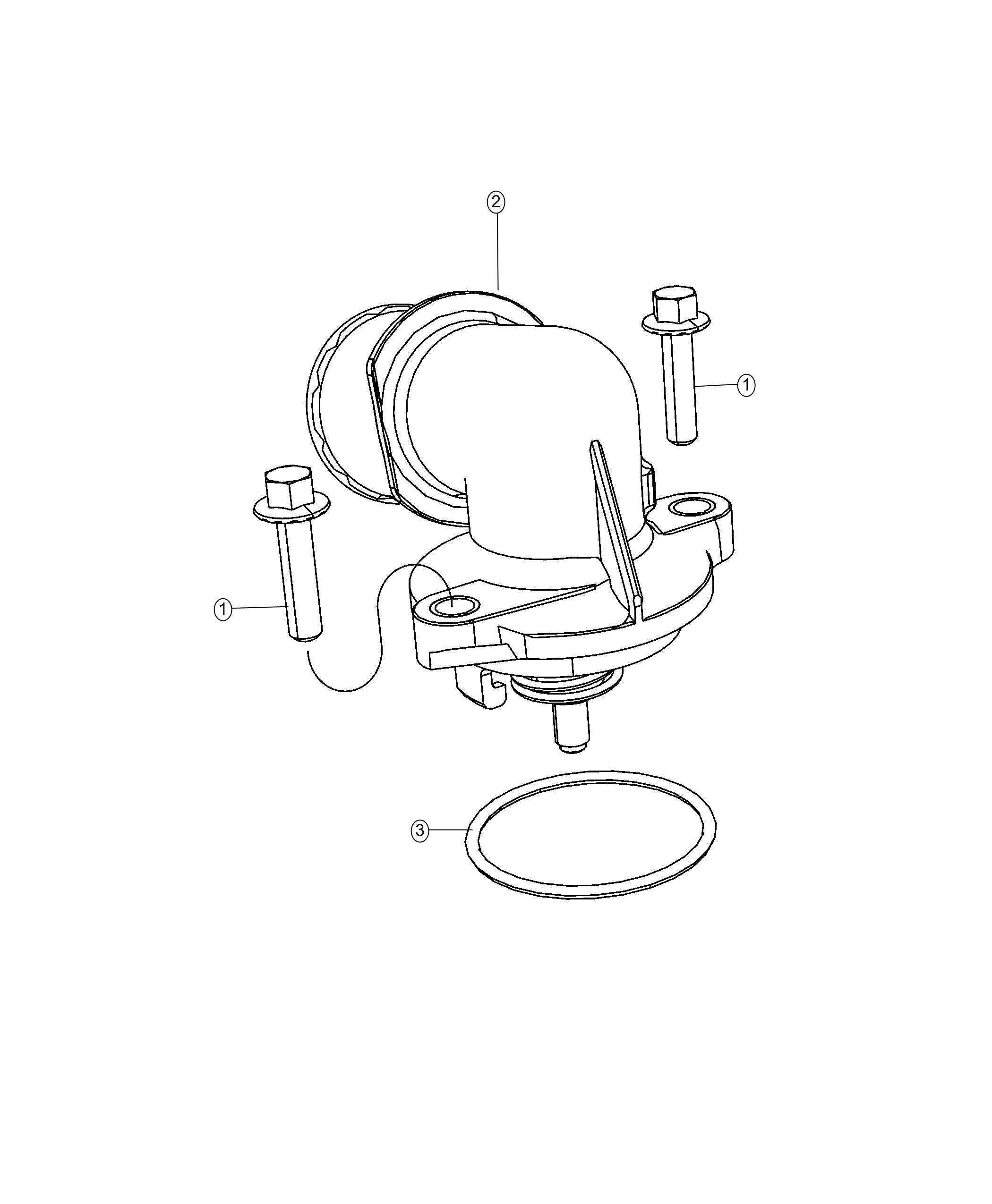 Diagram Thermostat and Related Parts. for your Chrysler 300  M