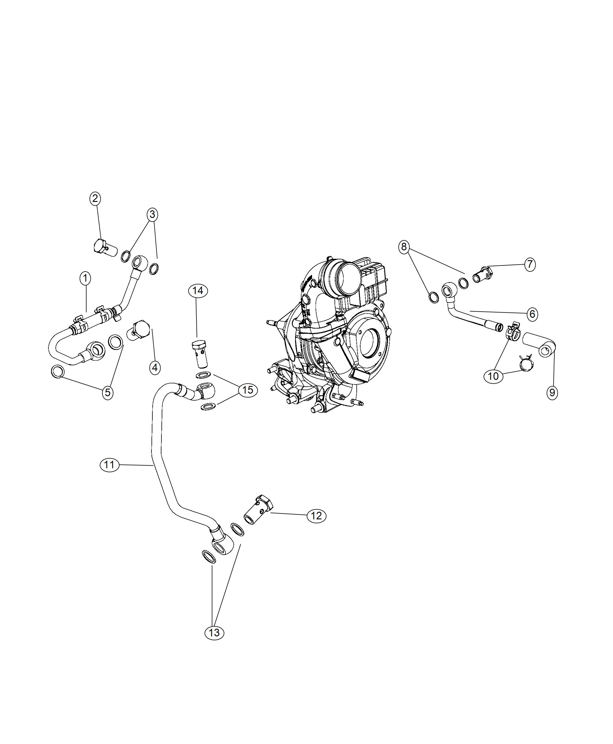 Diagram Turbocharger Cooling System. for your Jeep Grand Cherokee  