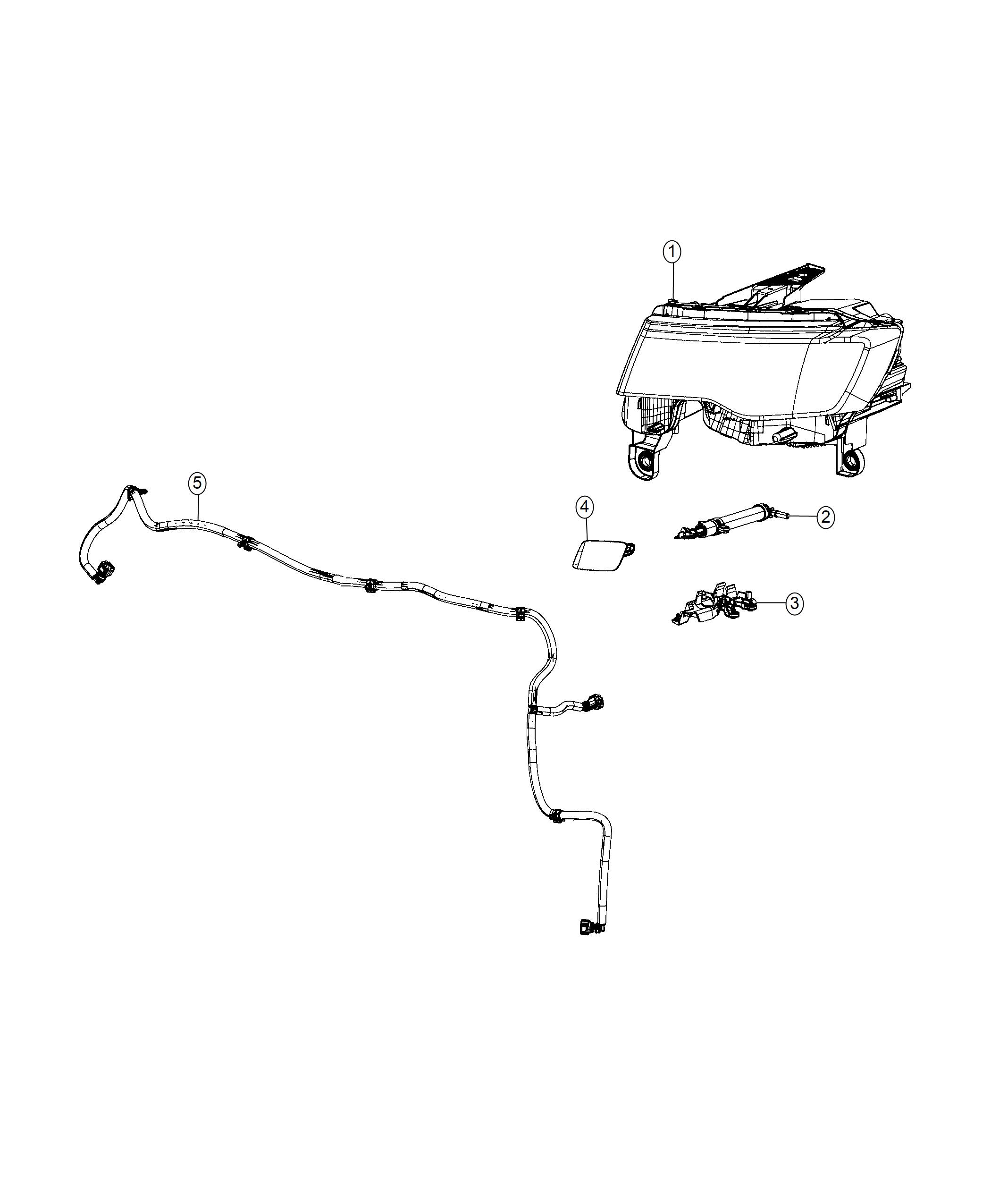 Diagram Headlamp Washer System. for your Jeep